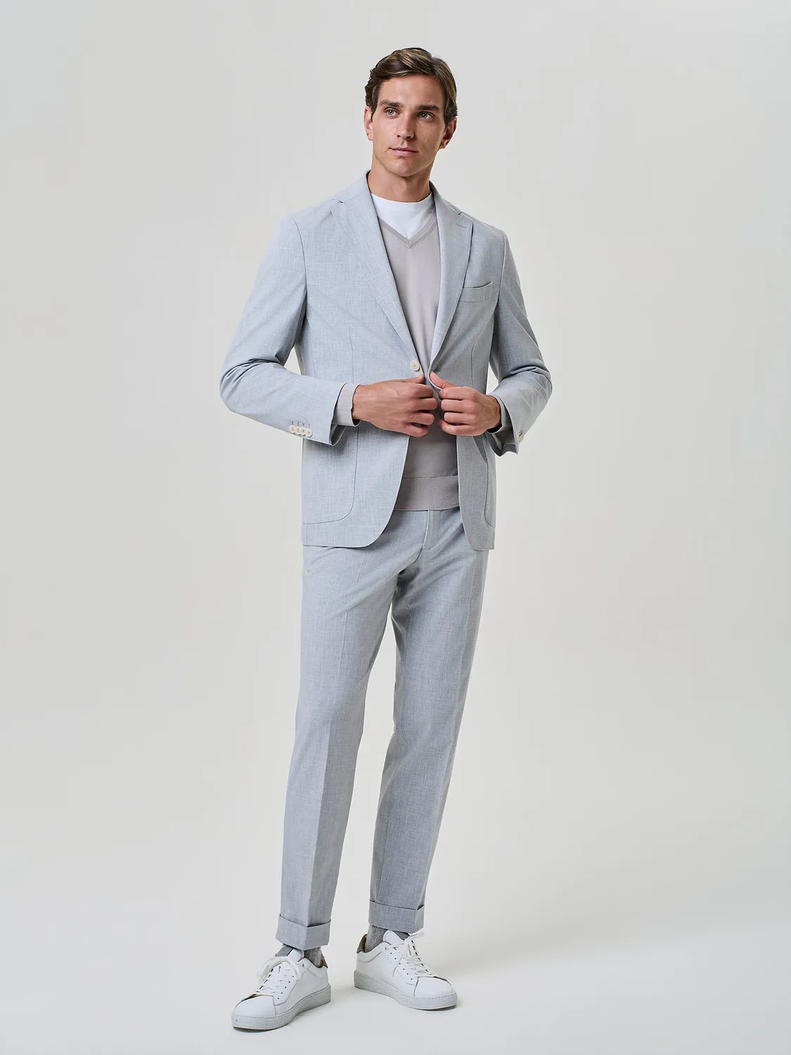 Paul Taylor Giacca Monopetto Grigio Chiaro