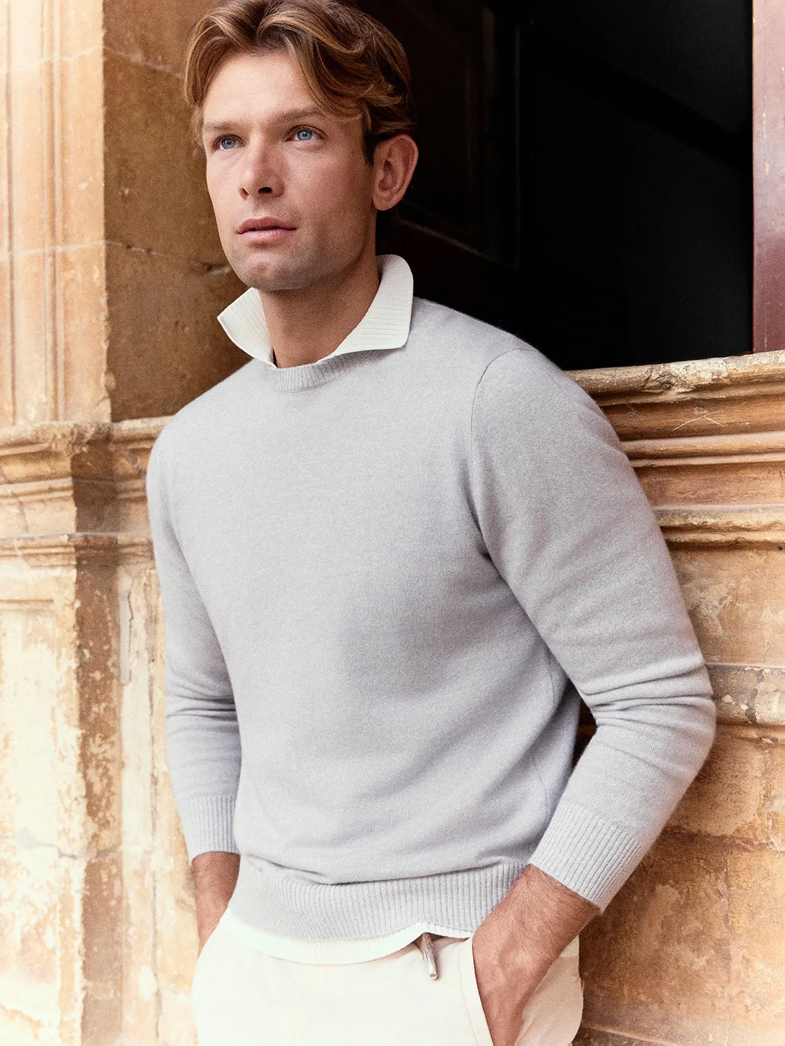 Paul Taylor Cloud maglione girocollo cashmere e lino