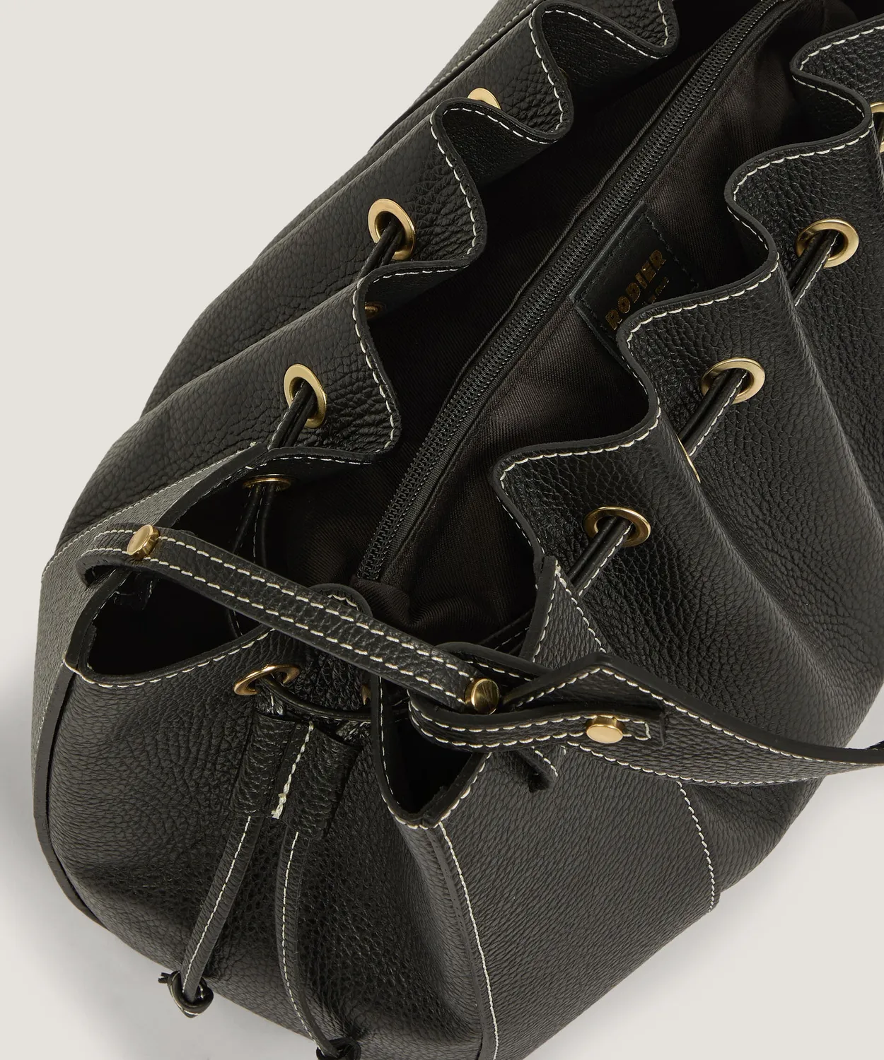 Rodier borsa Victoria pelle nera tracolla
