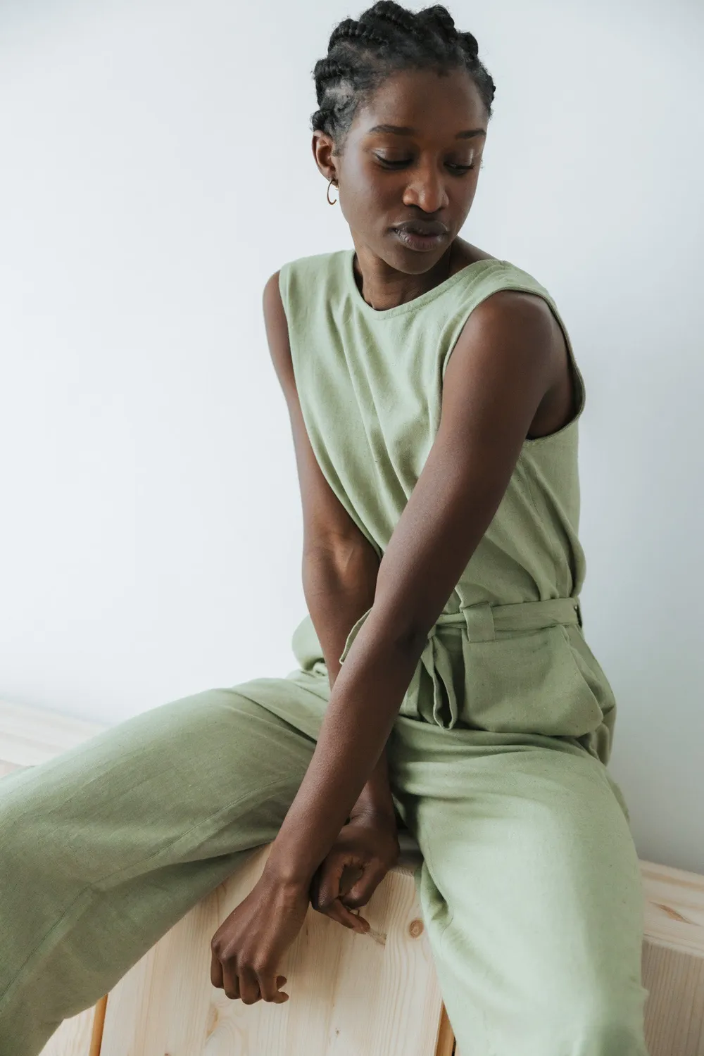 Jyoti Jalina tuta donna cotone verde lime