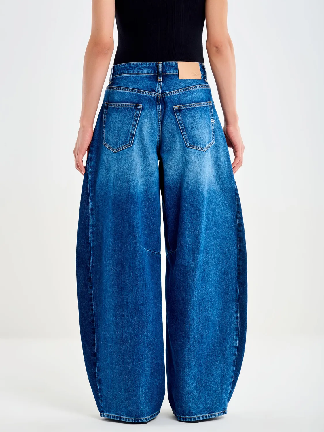 Vicolo Maite Barrel jeans denim bicolore blu