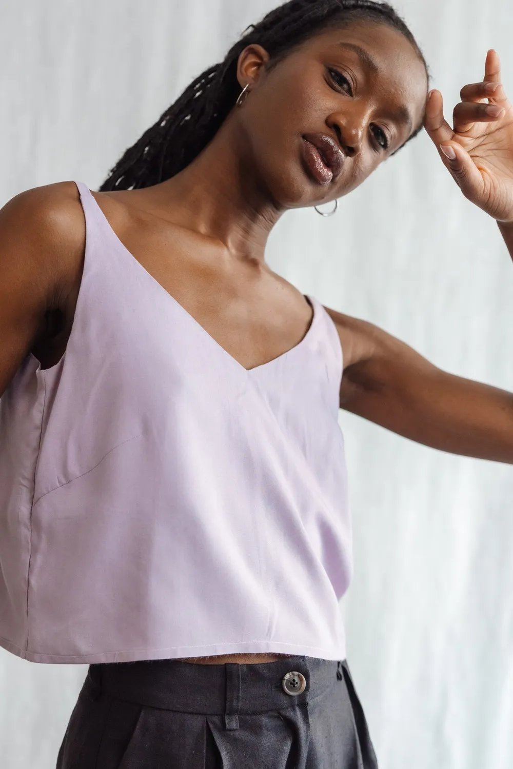 Jyoti Iyani crop top ecovero lilla