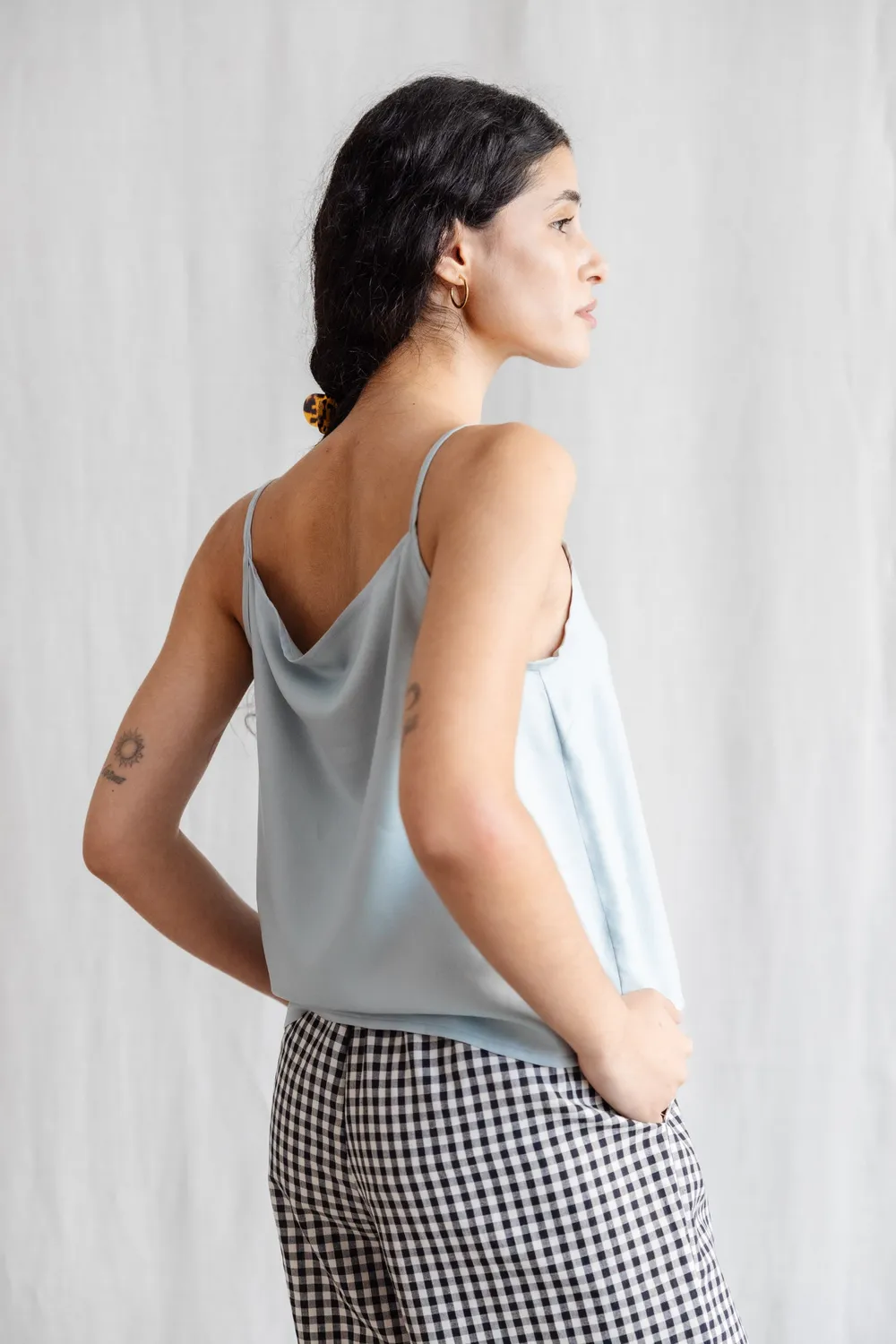 Jyoti Fair Works Lilea canotta donna azzurro ghiaccio modal