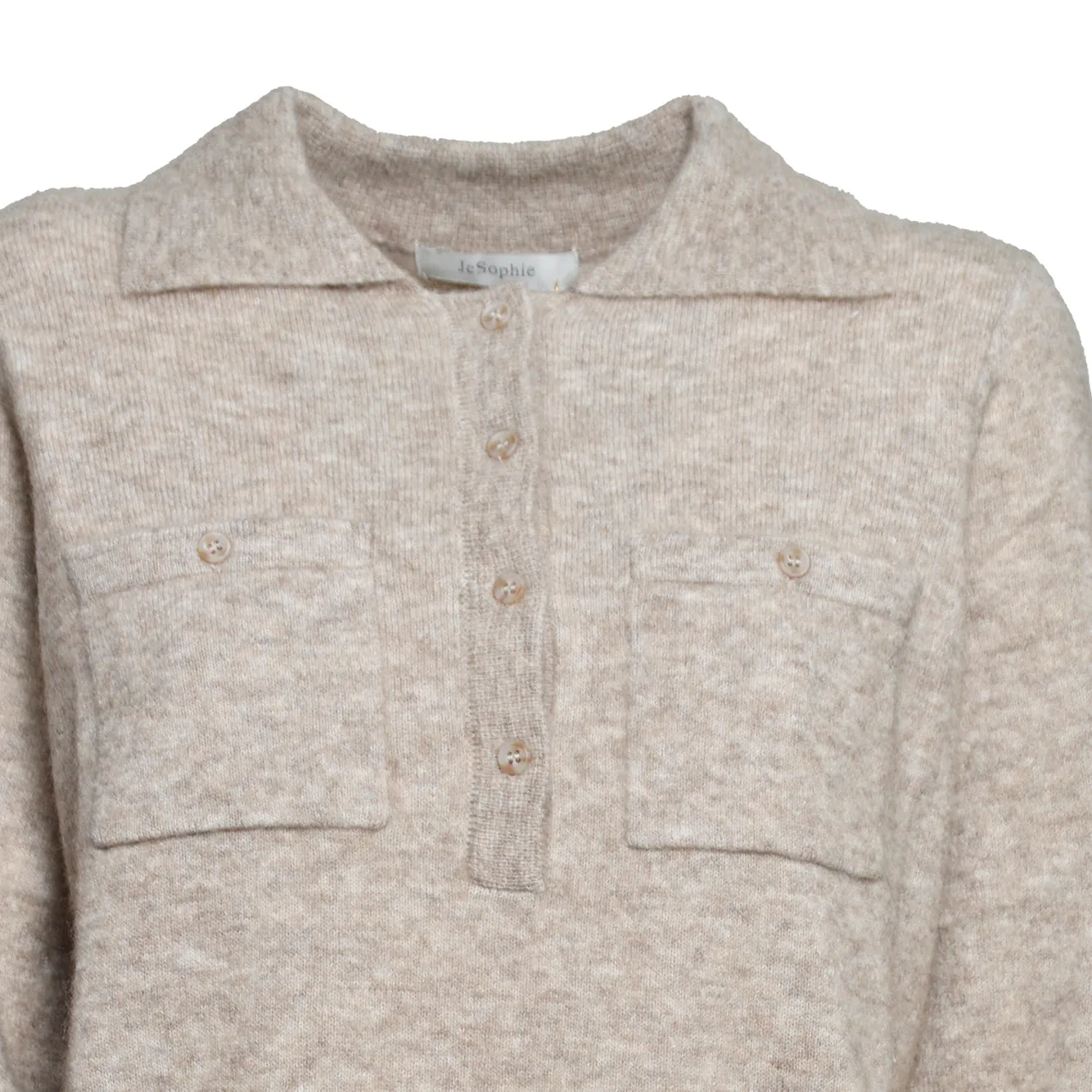 JcSophie P5317 Polaris cardigan tortora donna maglia