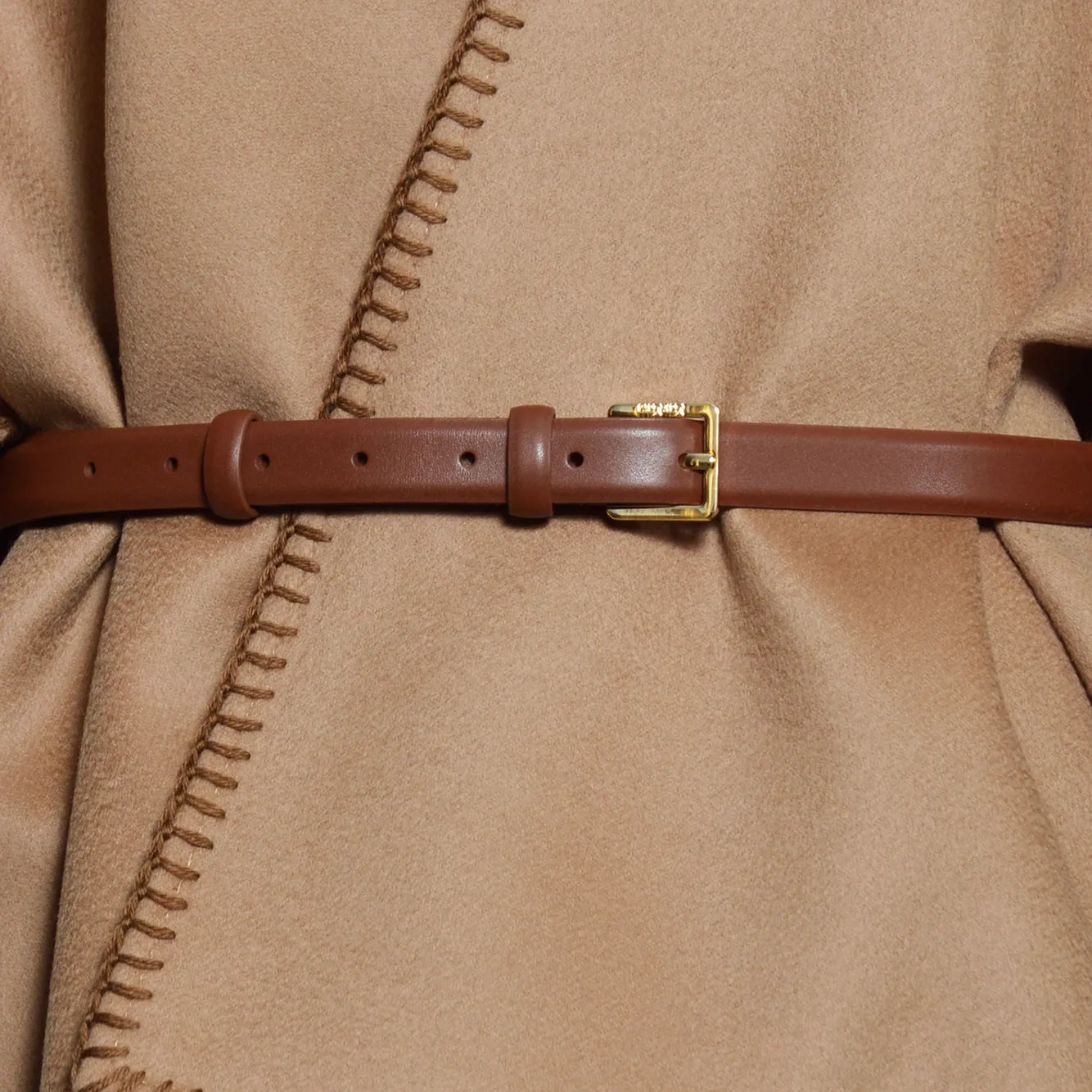 Max Mara Colomba stola lana cammello
