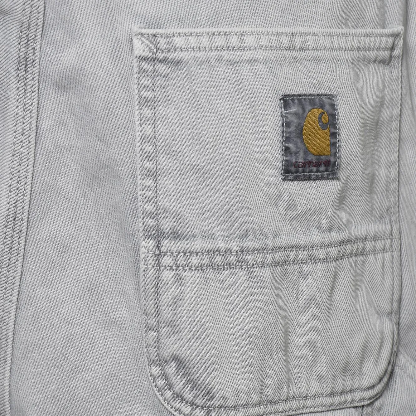 Carhartt WIP I036497 bermuda Single Knee denim grigio