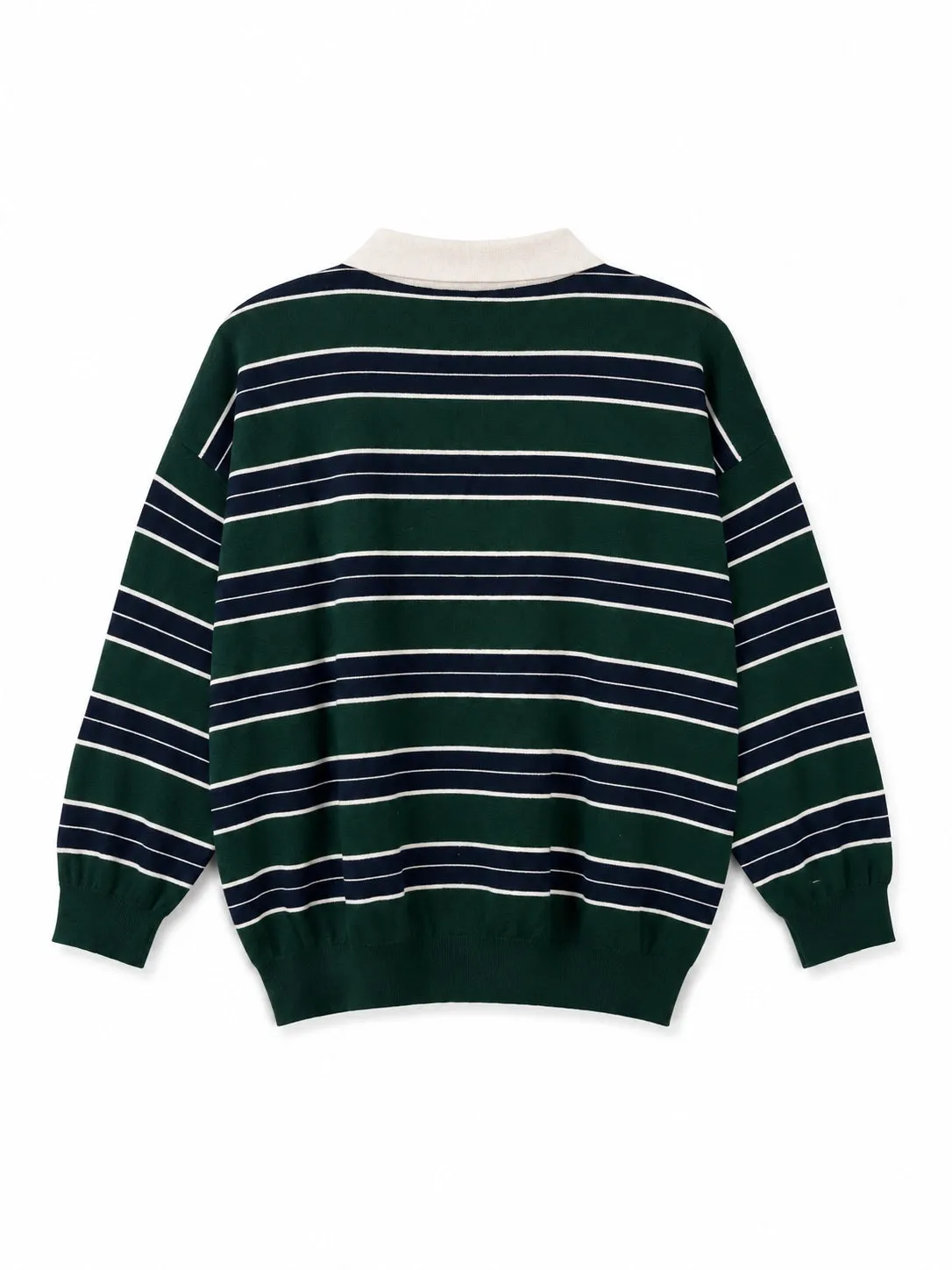 Vicolo polo a righe verde bottiglia