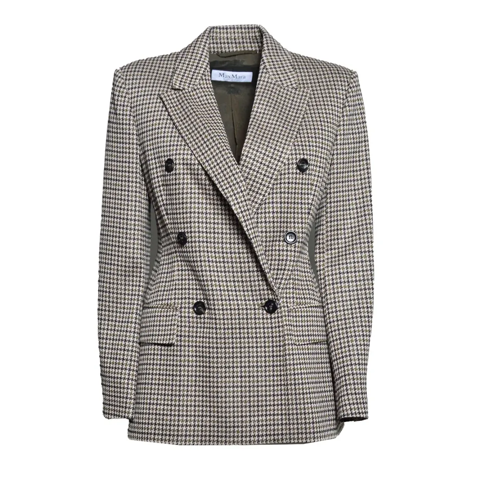 MaxMara Eccelso blazer marrone viscosa lana