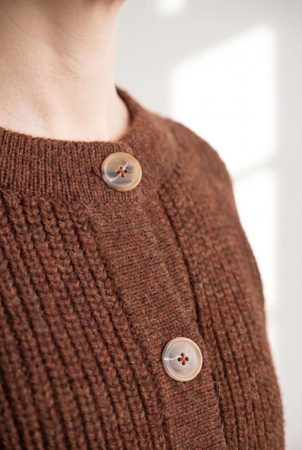 Jyoti - Fair Works Betana cardigan baby alpaca cioccolato