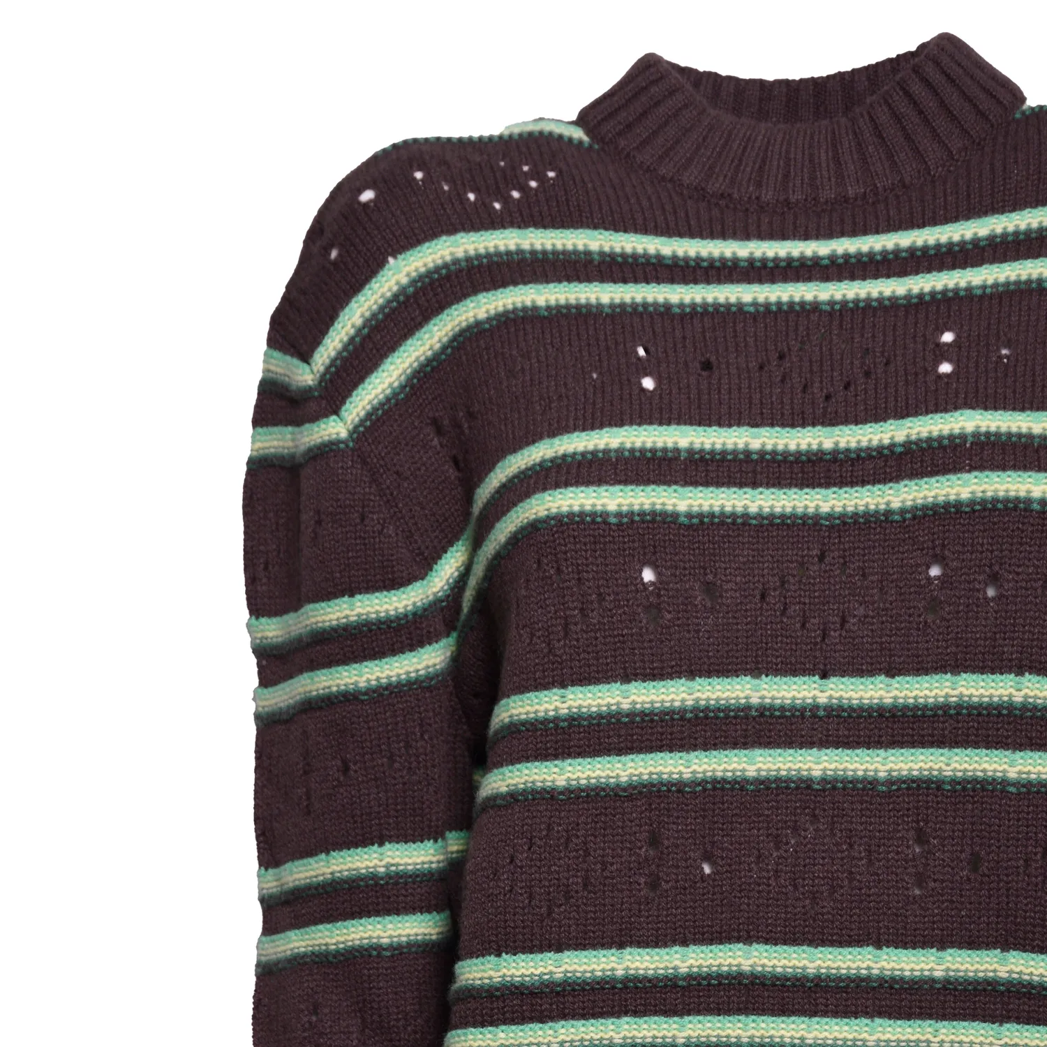 Marni GCMD0683Q0UFX330 cardigan lana marrone verde 40