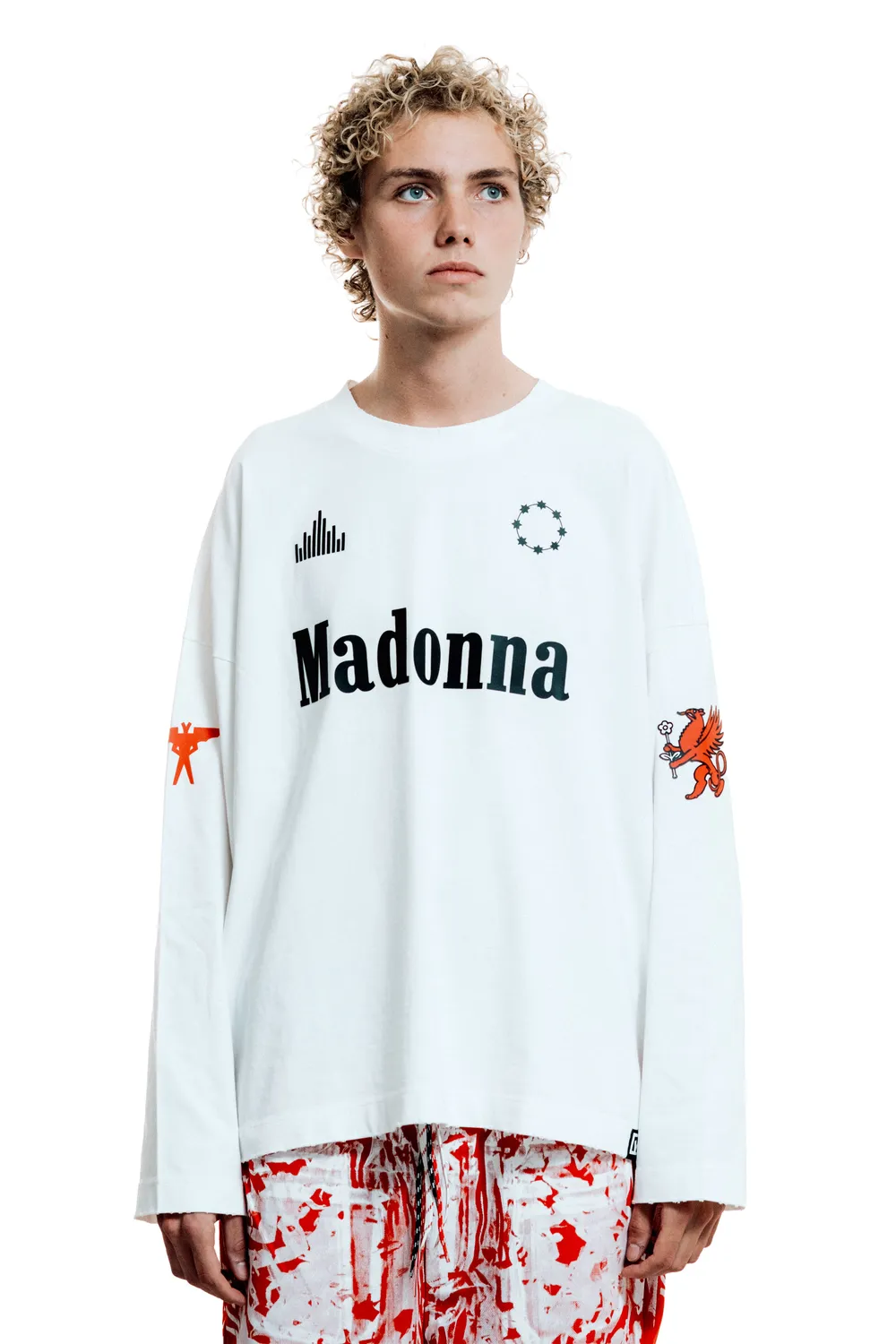 Marcello Pipitone Madonna maglia manica lunga XS-XL cotone