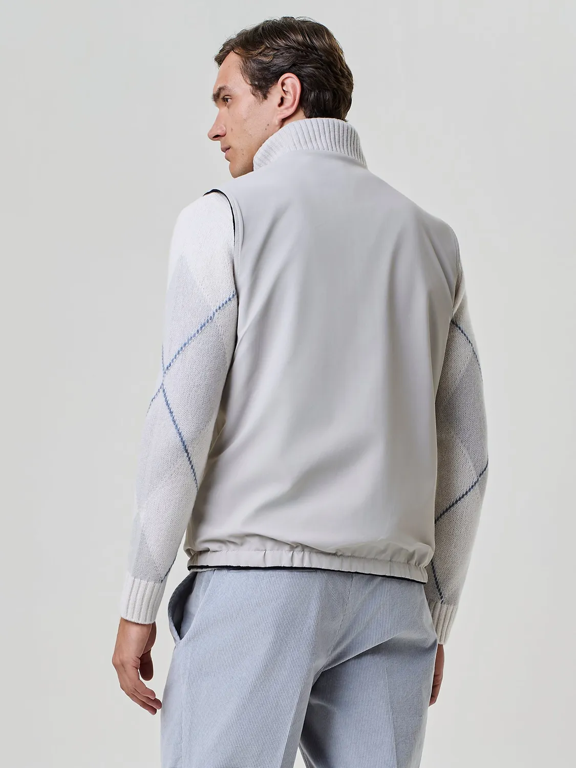 Paul Taylor Smanicato Reversibile Velour Lana Blu