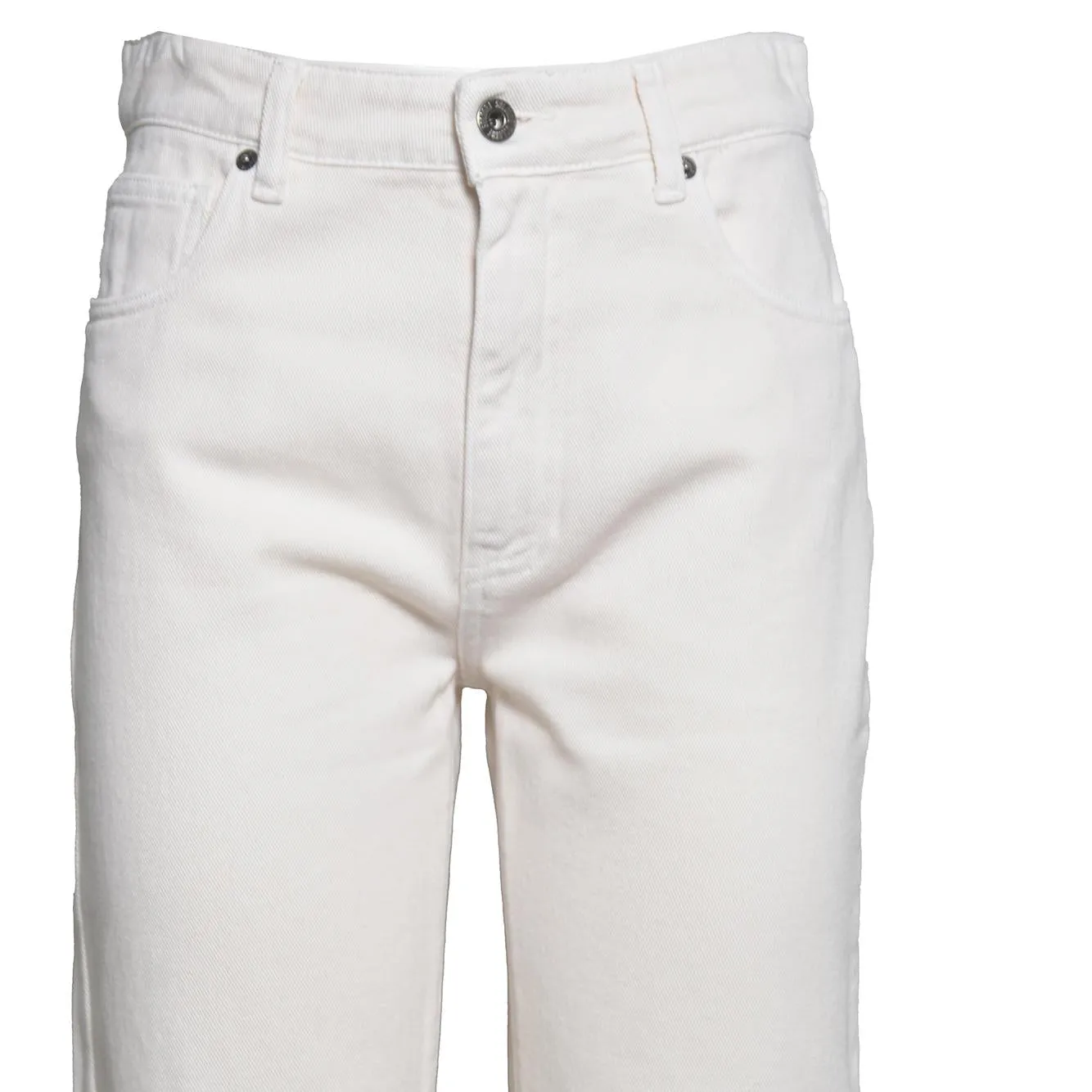 Solotre M1AB0165ABU02S pantalone donna cotone panna