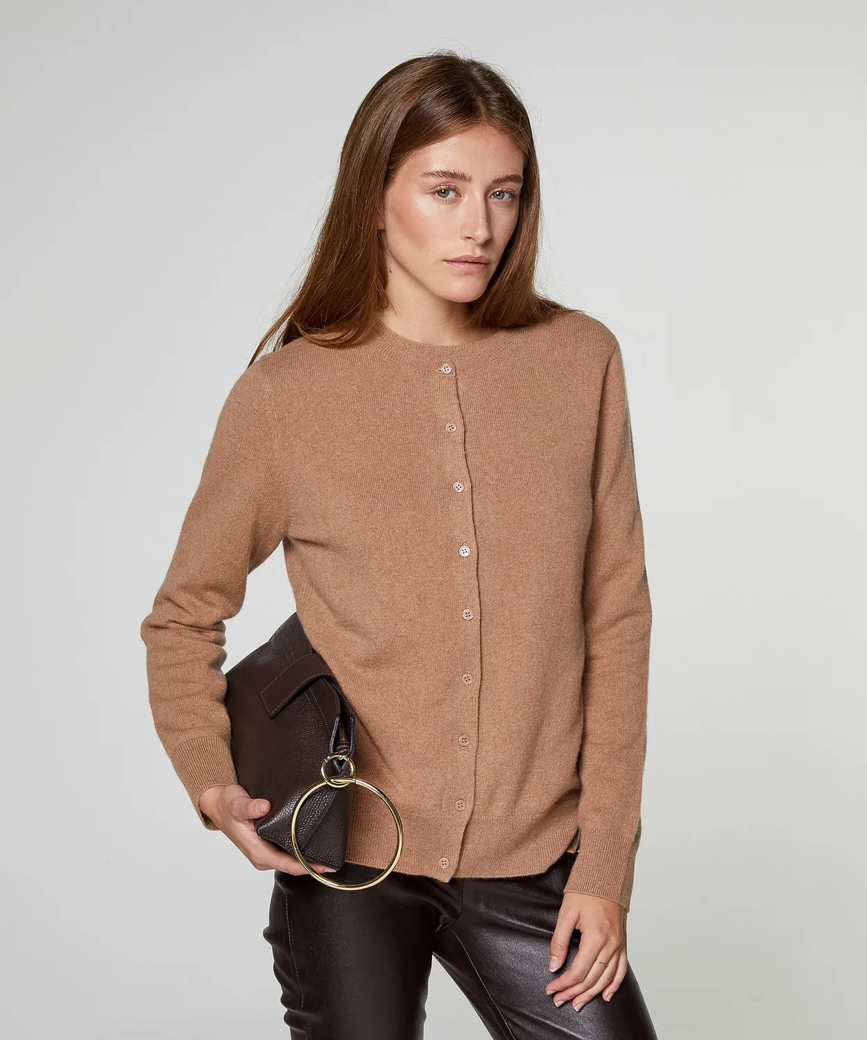 Rodier Cardigan Cashmere Cammello
