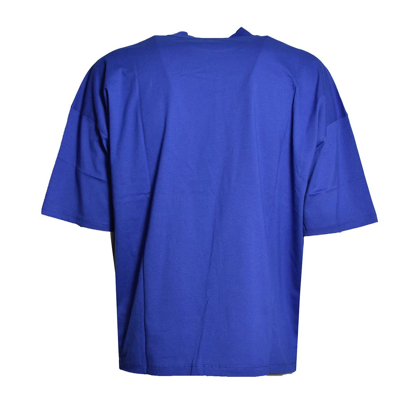 Jil Sander J22GC0266 t-shirt blu elettrico cotone