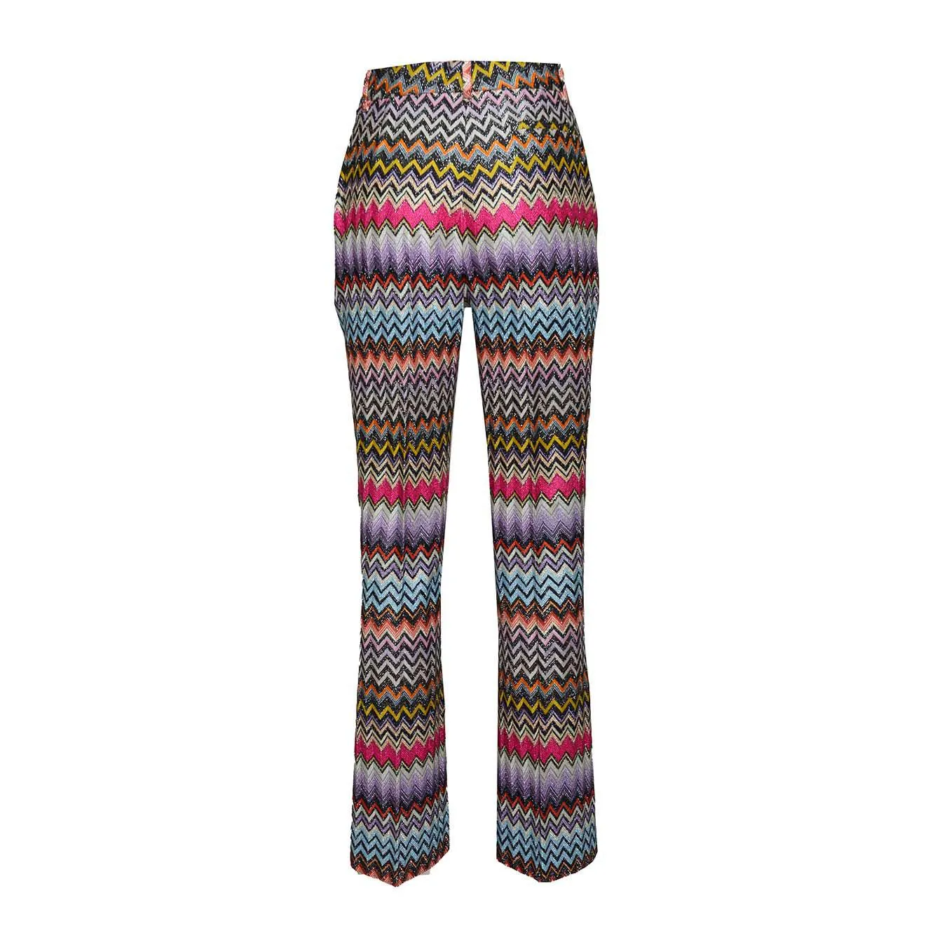 Missoni DS24SI1TBR00YB pantalone capri chevron multicolore