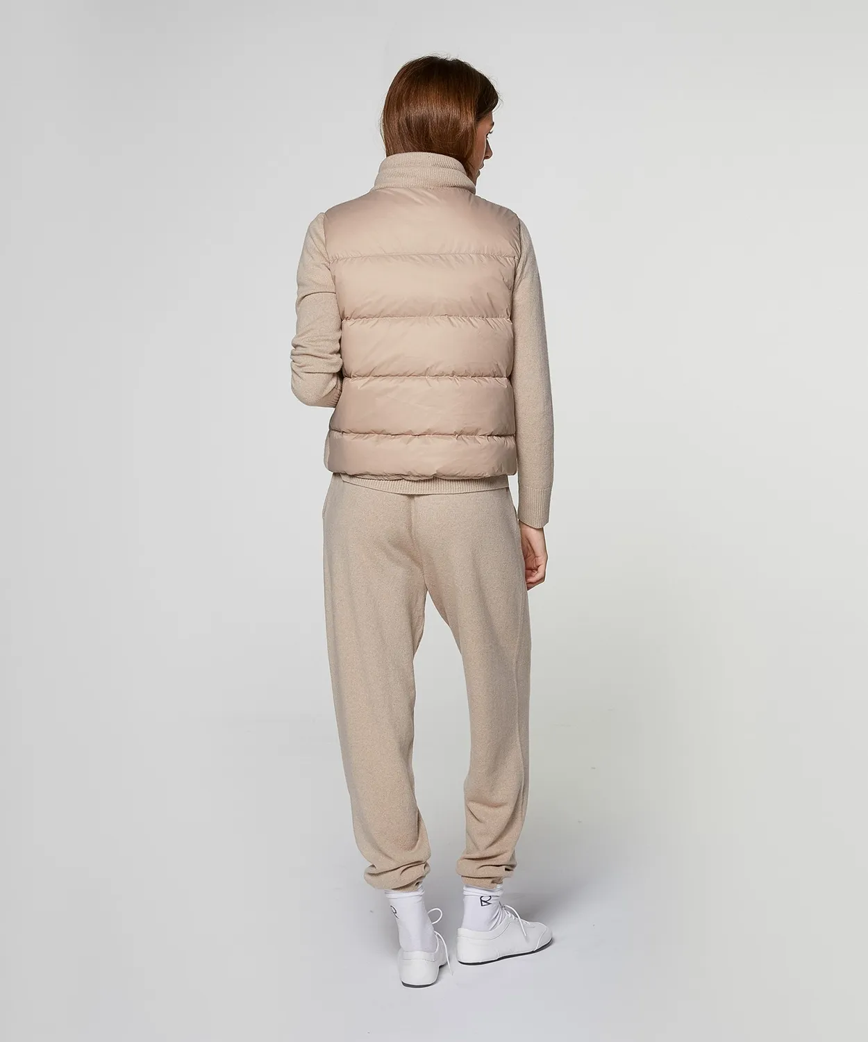 Rodier Doudoune Cashmere Beige Smanicata Leggera