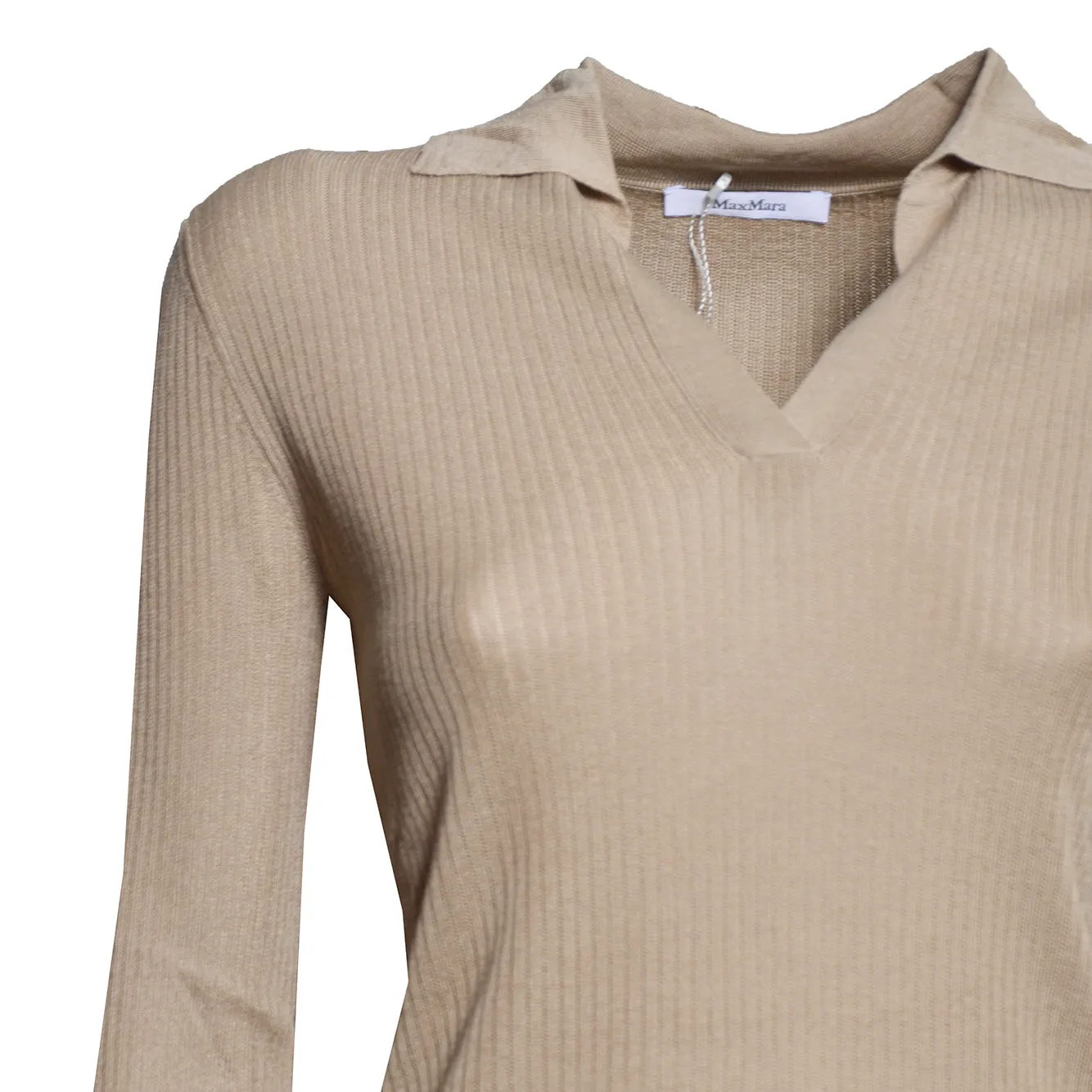 Max Mara Gergo cardigan fango seta donna