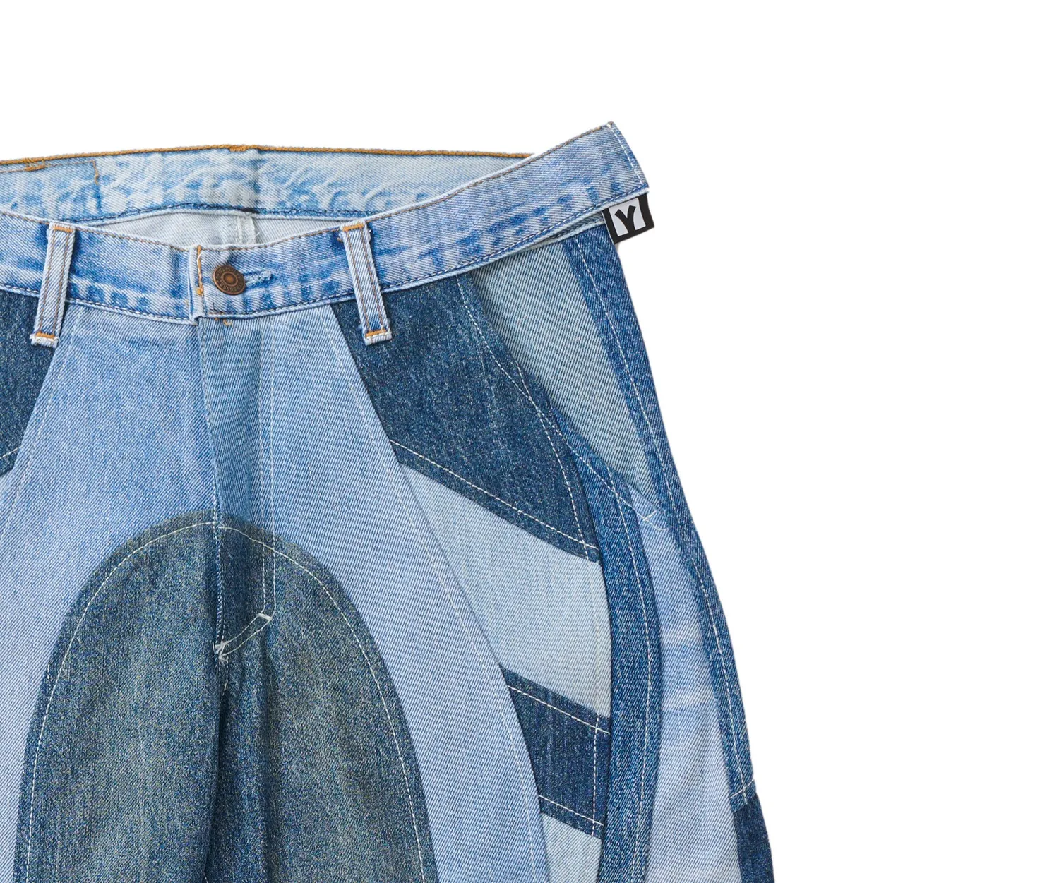 Marcello Pipitone Olimpia 5 jeans loose azzurro riciclato