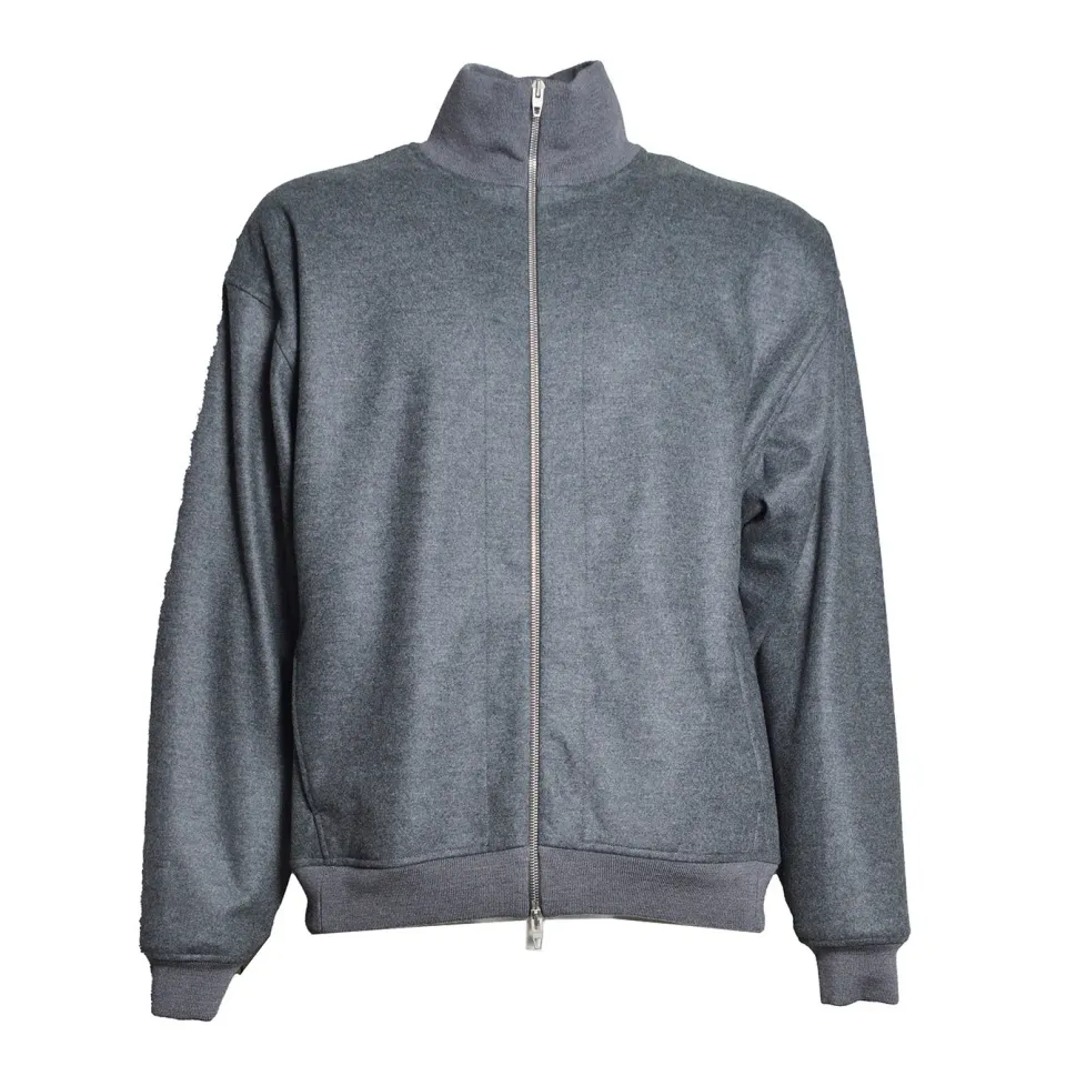 Jil Sander J22BN0286J40045 giubbino grigio 100% lana