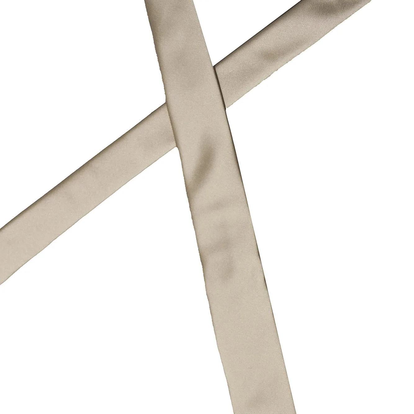 Roberto Clerici cravatta liscia cravatta beige seta 7,5 cm
