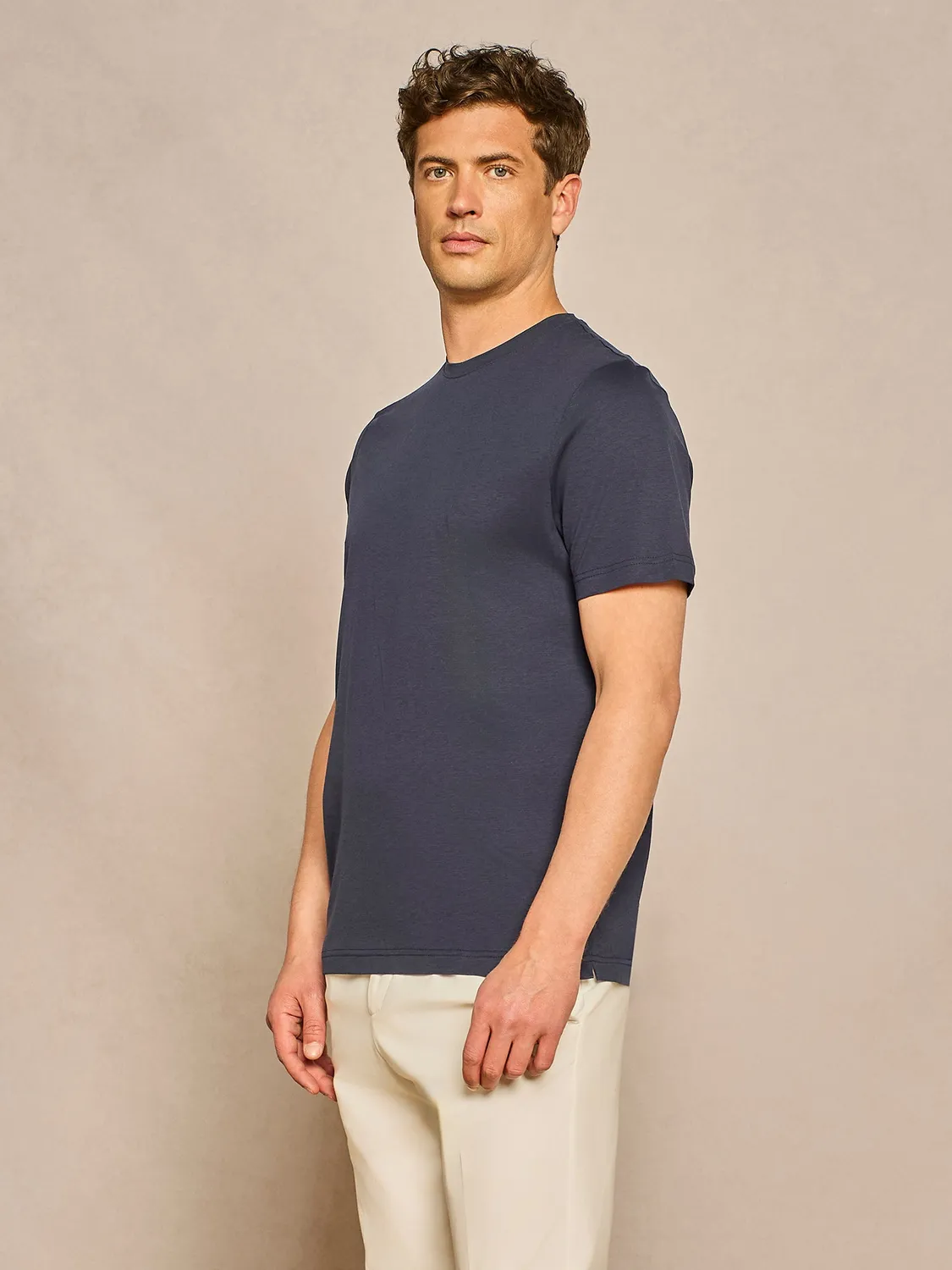 Paul Taylor t-shirt fluid jersey blu ultralight