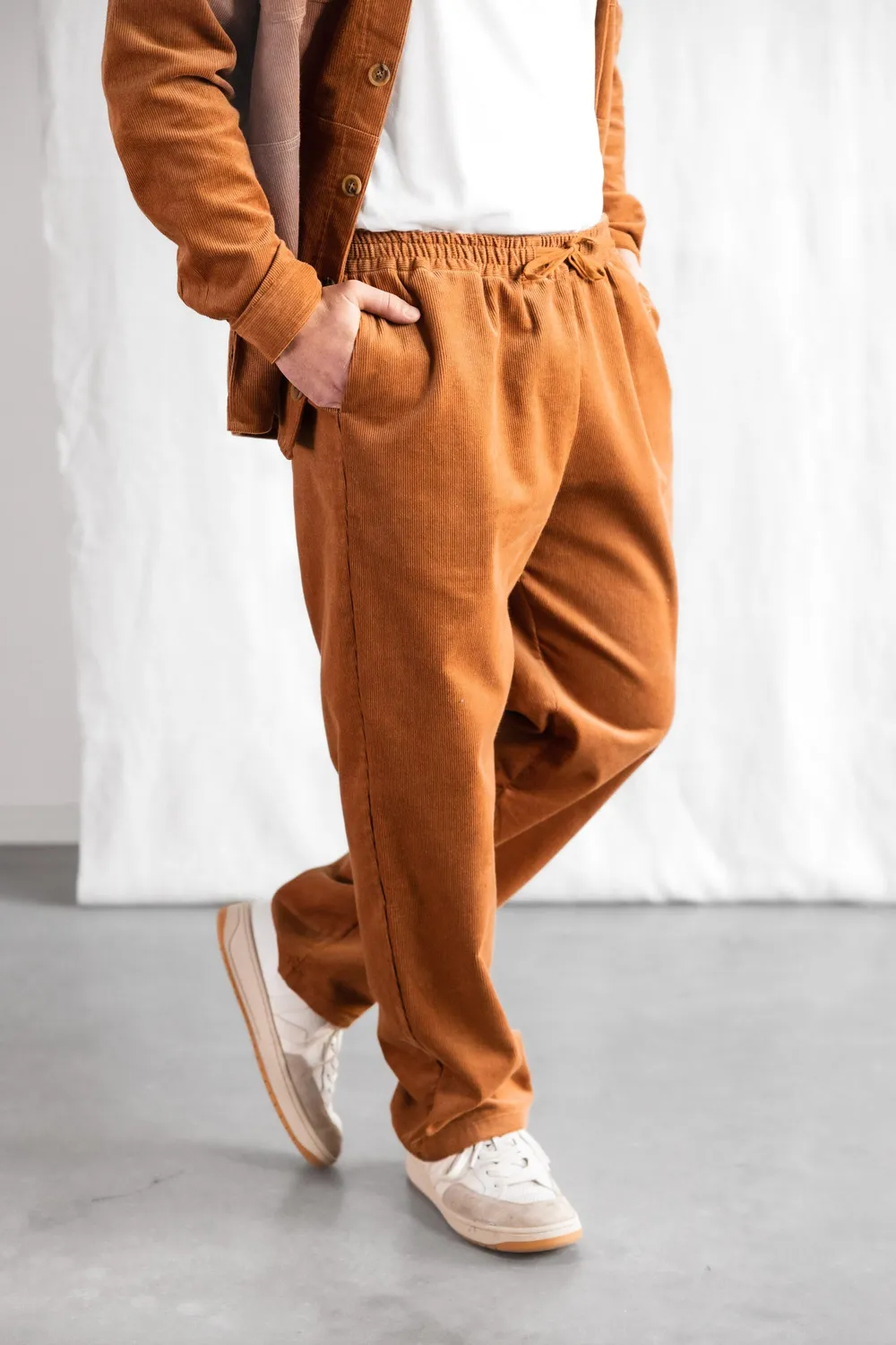 Jyoti Jhan Cinnamon pantaloni velluto cannella