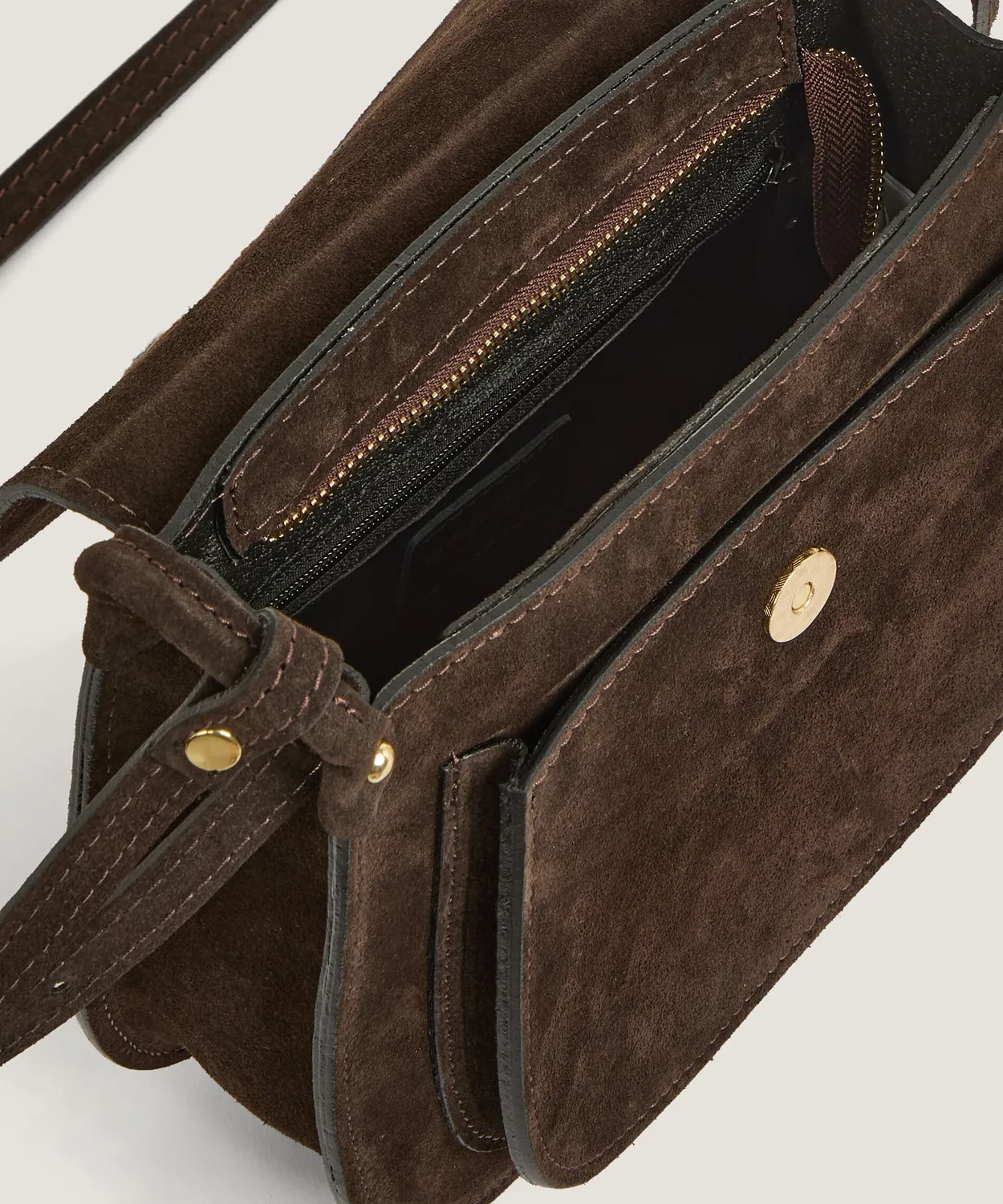Rodier Borsa Vicky Messenger Marrone Scamosciata