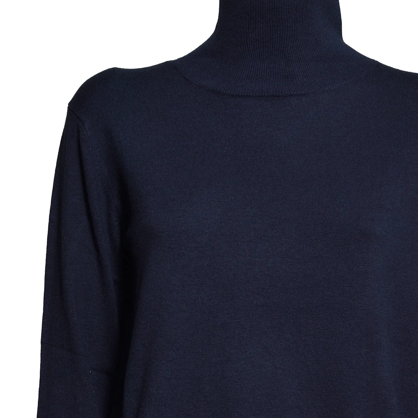 Weekend Max Mara Kiku dolcevita blu notte lana