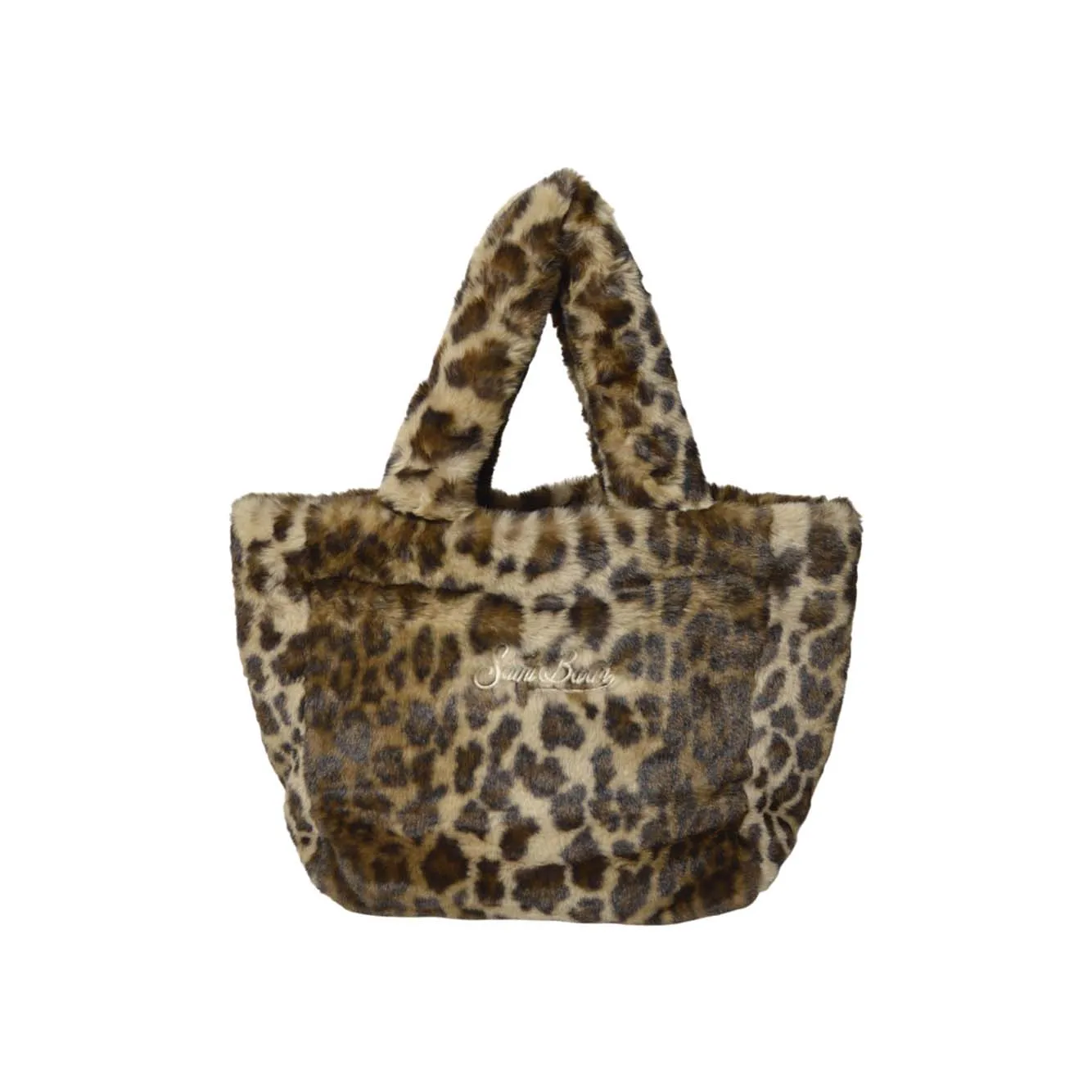 MC2 Saint Barth Colette Soft Fur shopping bag leopardata UNI