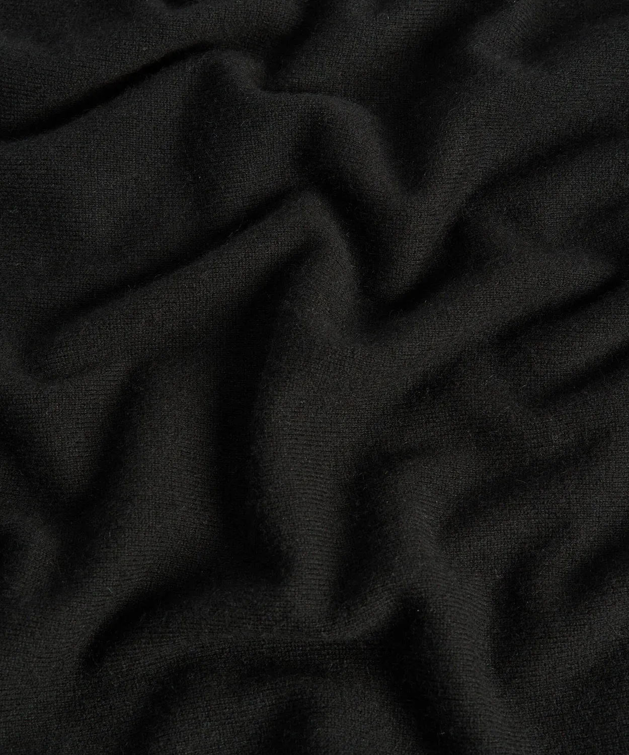 Rodier maglione cashmere scollo V uomo nero 2 fili