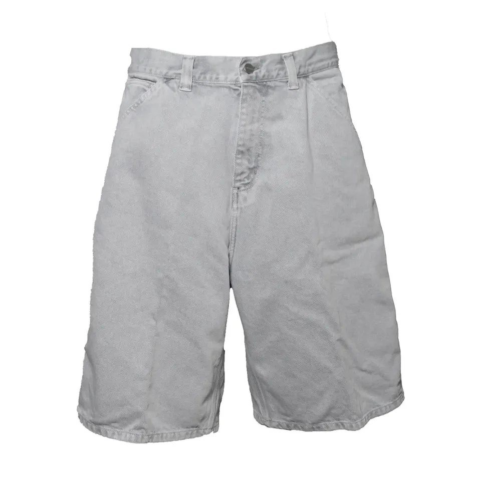 Carhartt WIP I036497 bermuda Single Knee denim grigio