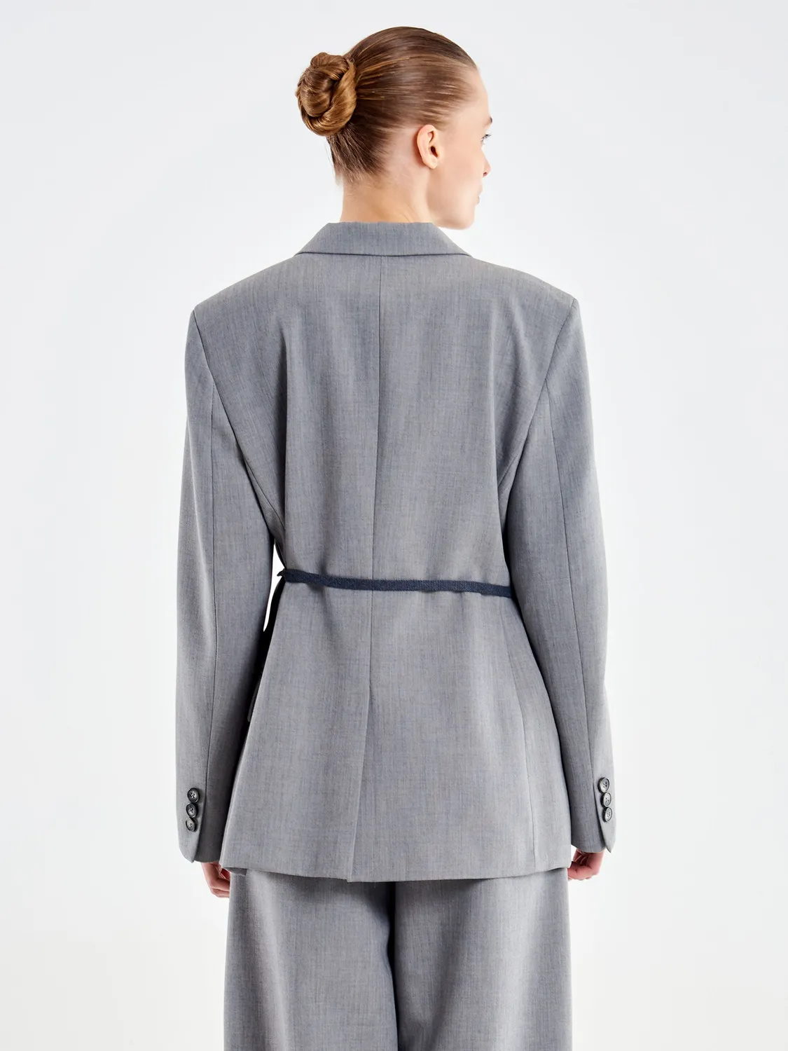 Vicolo Giacca Sfiancata con Laccio grigia XS-L