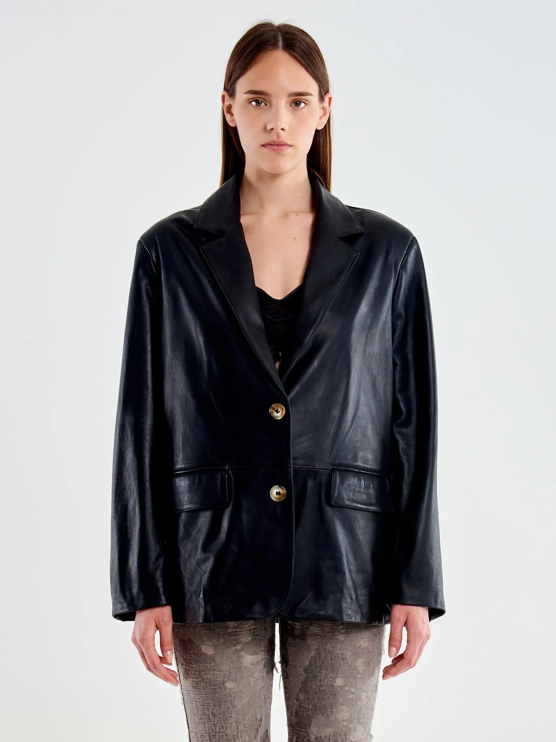 Vicolo Blazer in Nappa pelle nero