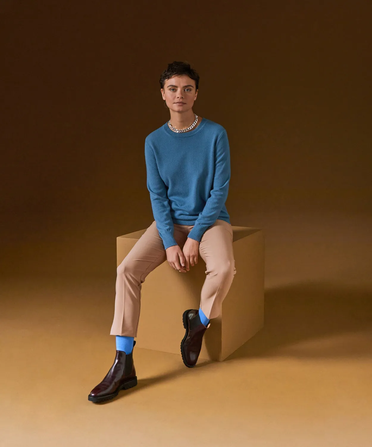 Rodier calzini unisex blu cotone GOTS 42/47