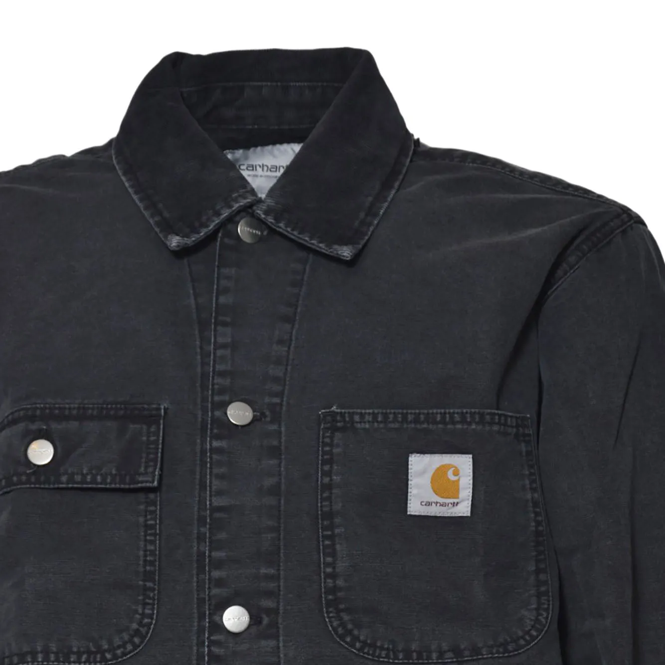 Carhartt WIP camicia Mitch I036262 canvas nera