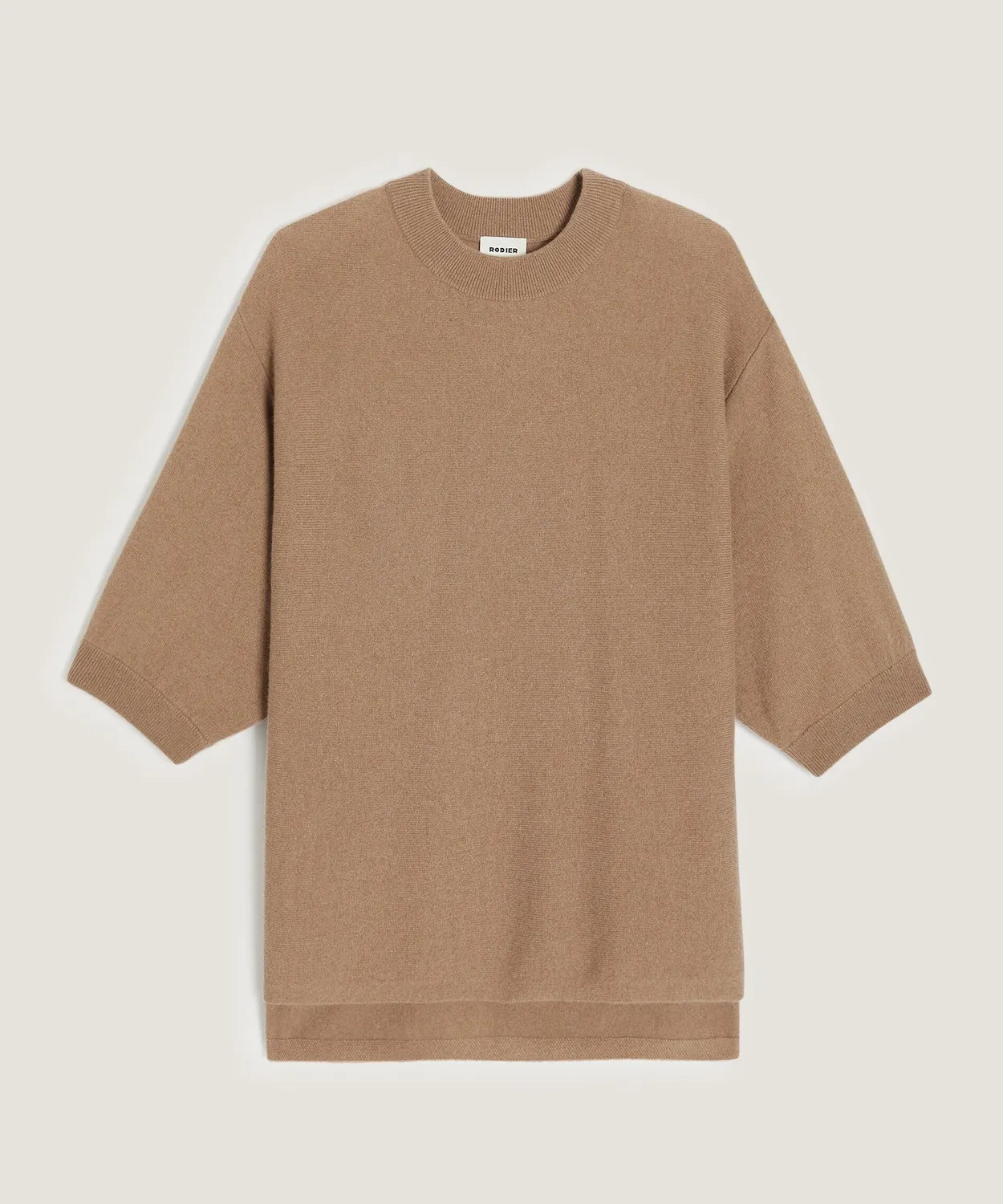 Rodier Poncho Cashmere Donna Cammello Maniche 3/4