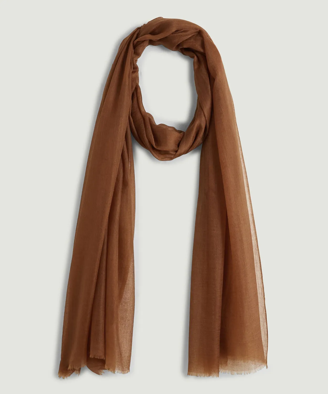 Rodier Sciarpa in Cashmere Pregiato cammello taglia unica