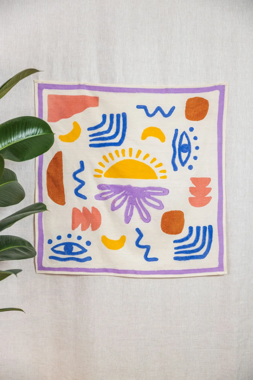 Jyoti Aankh arazzo da parete cotone multicolor