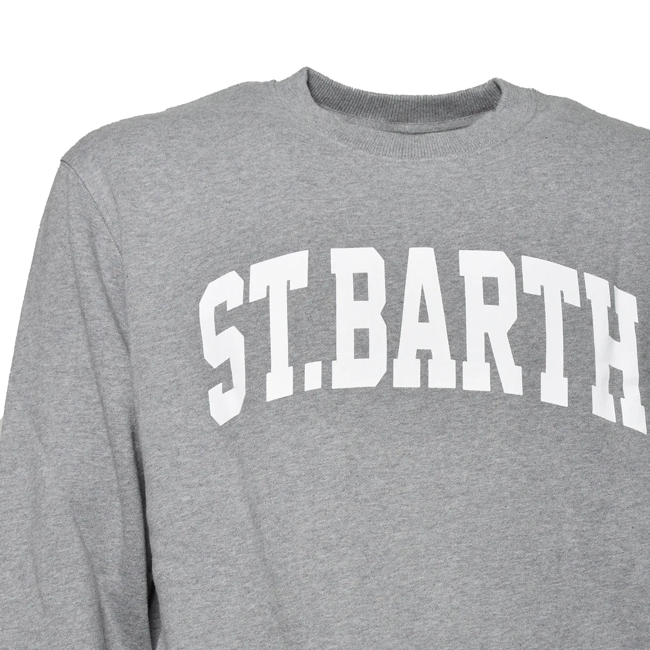 Saint Barth SOH0004 felpa uomo grigia girocollo