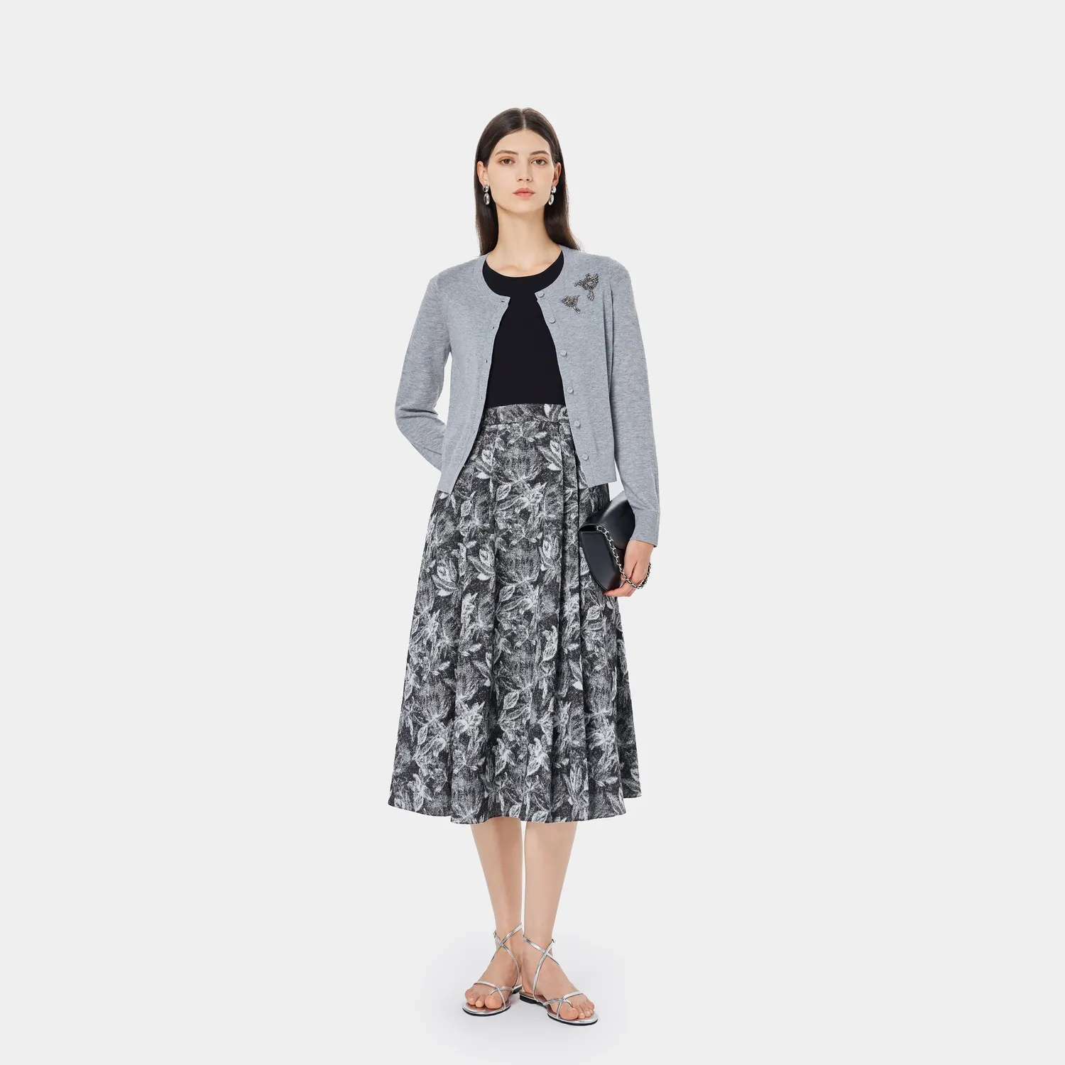 Ports SQ9K008WKF033 cardigan highland mist morbido