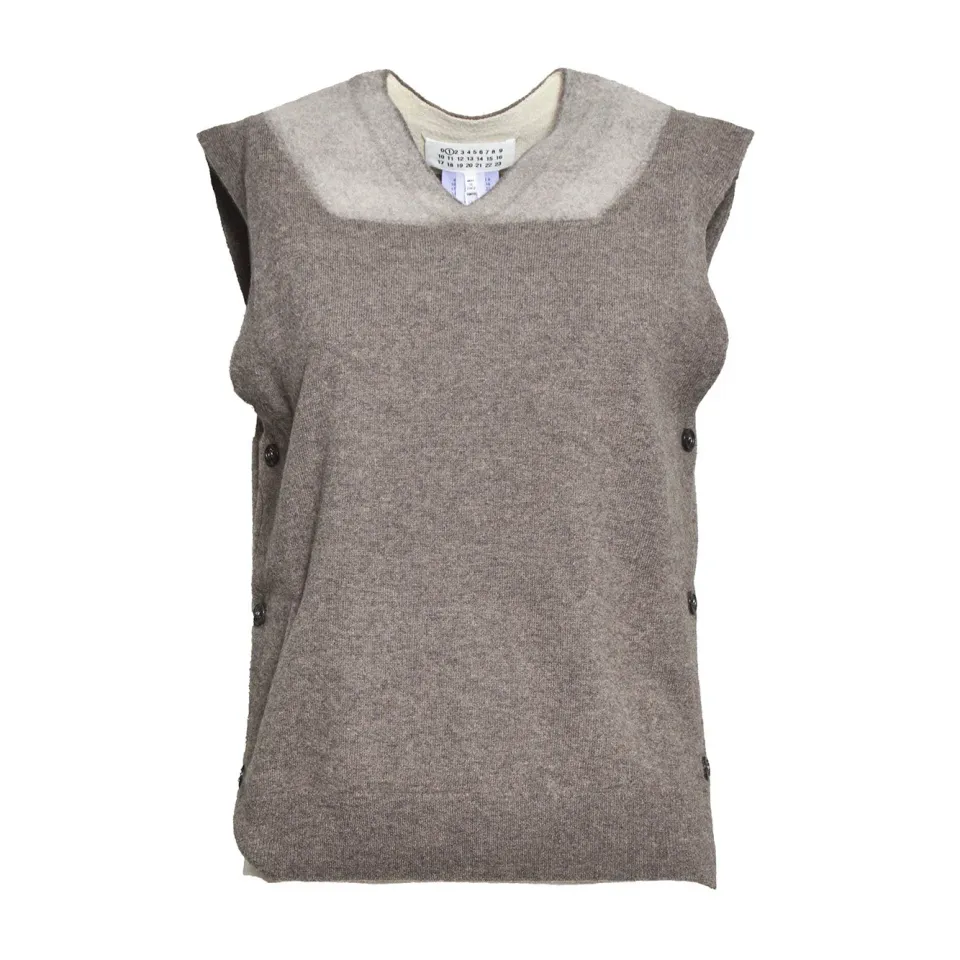 Maison Margiela S51TH0096M13304 cappa marrone mantella