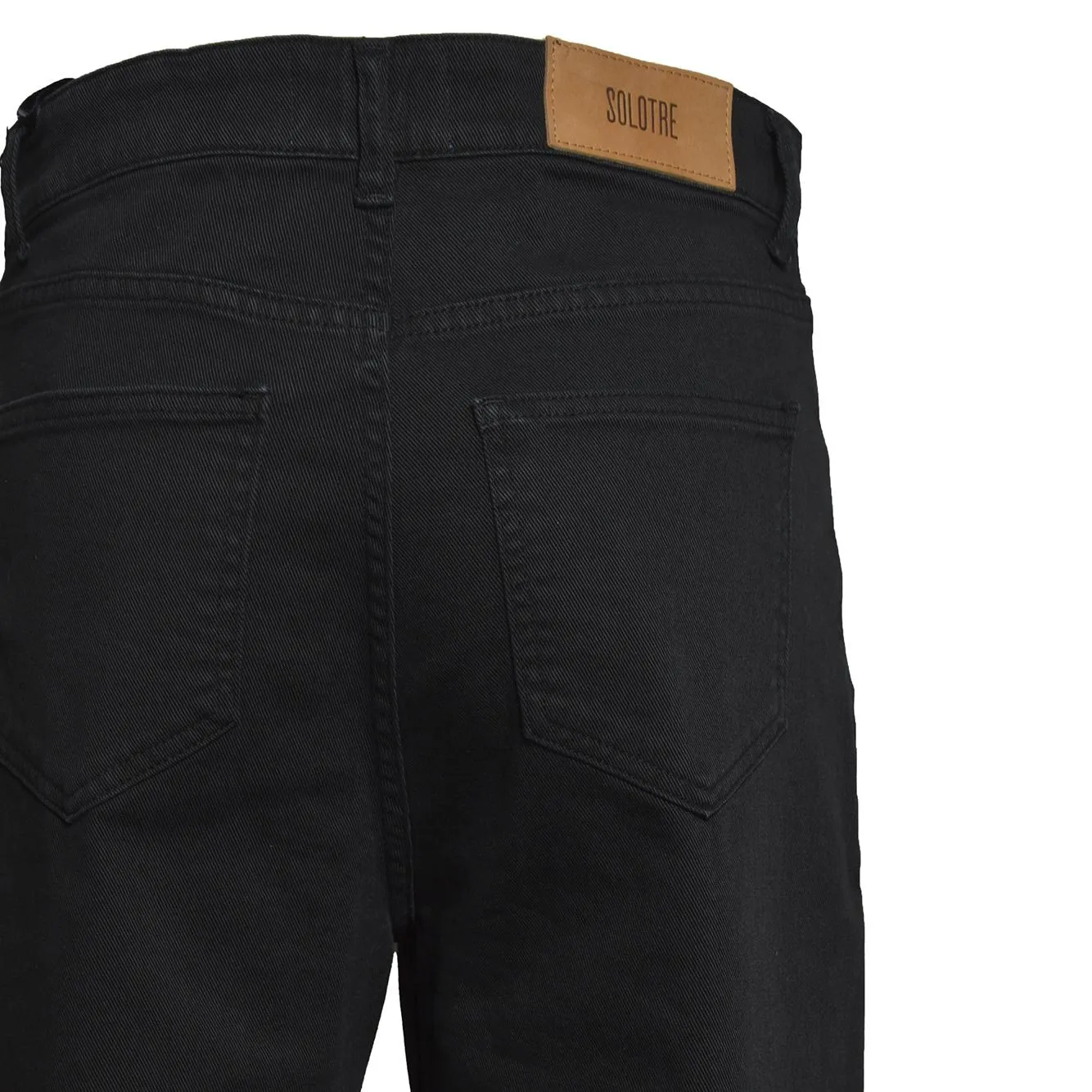 Solotre M1AB0159A99 pantalone nero elasticizzato