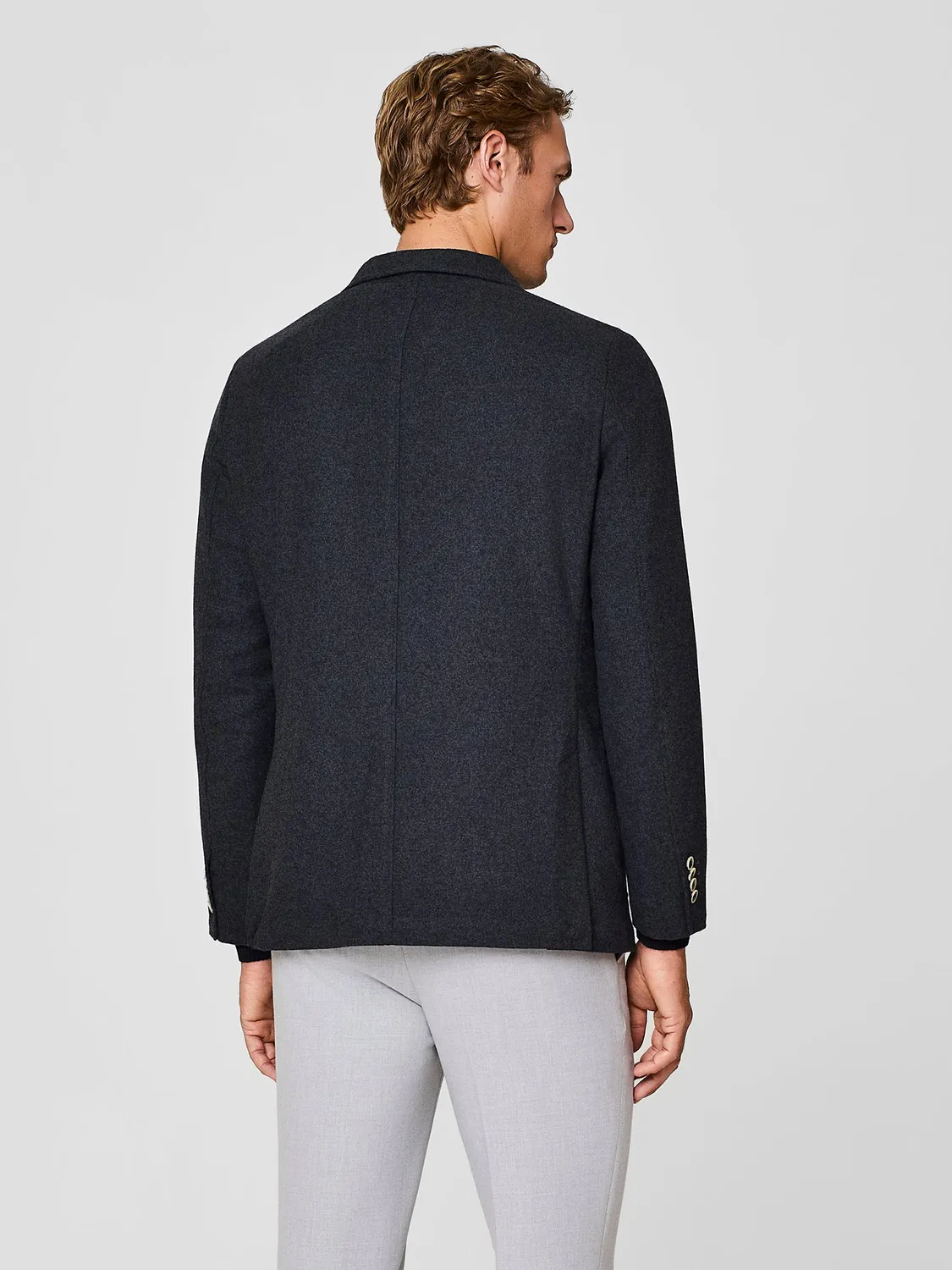 Paul Taylor Overjacket Giacca Grigio Scuro Tre Bottoni