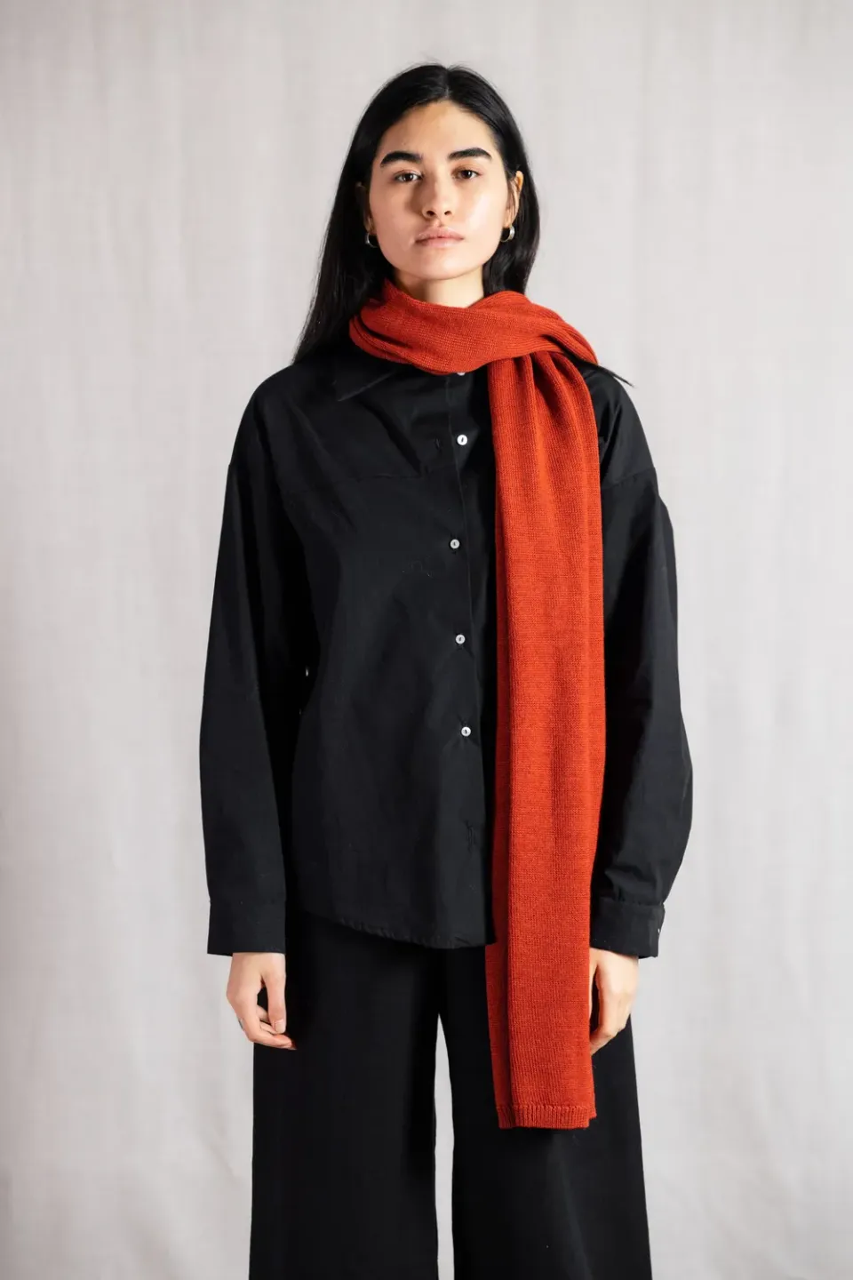 Jyoti Paracas sciarpa baby alpaca rosso