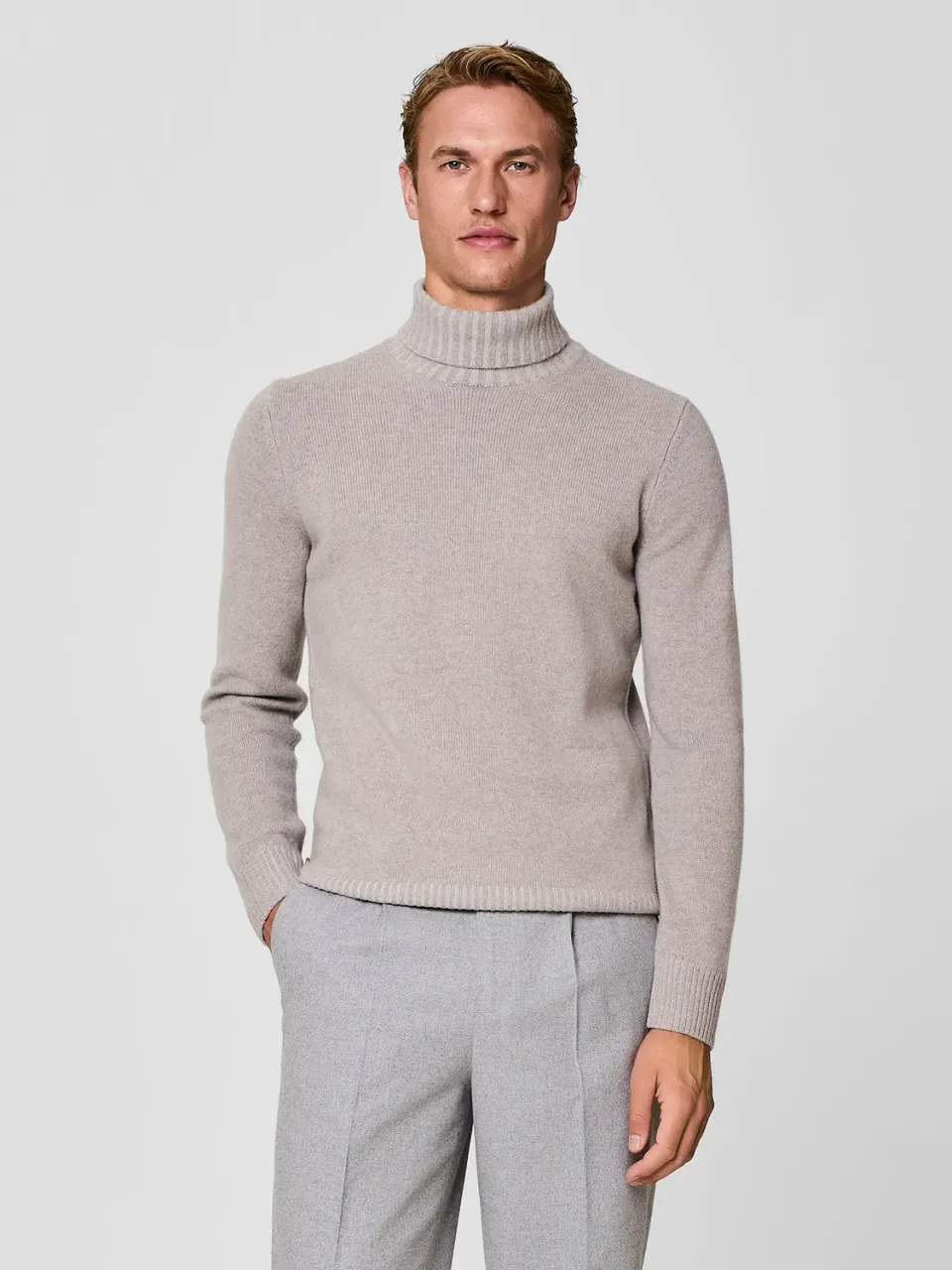 Paul Taylor Vanisé dolcevita cashmere lana taupe finezza 12