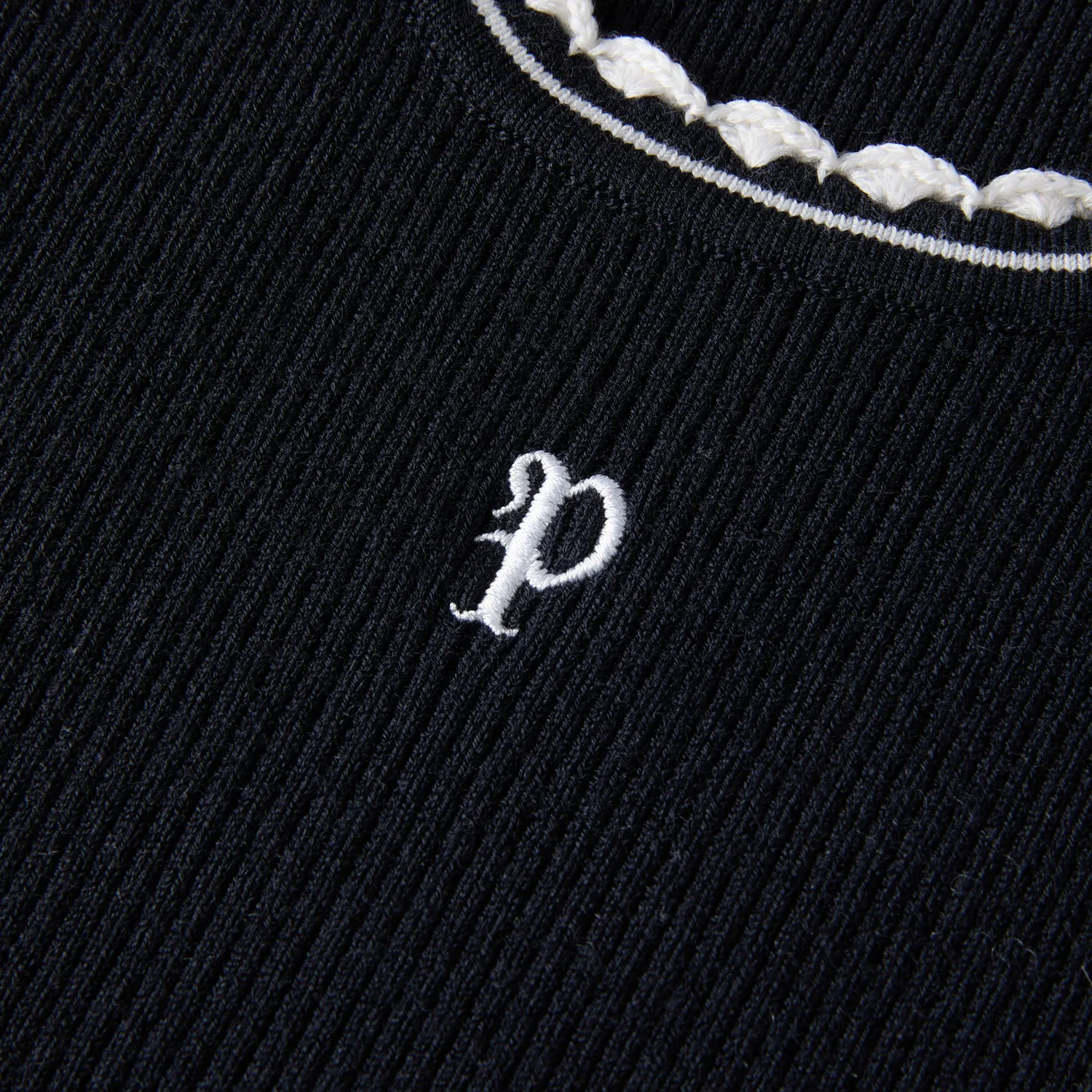 PORTS Navy Dress Contrast abito blu colletto contrasto