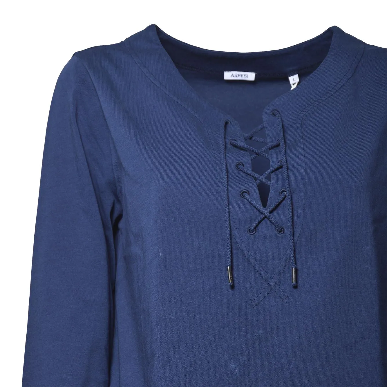 Aspesi Z415L12285096 blusa blu cotone donna