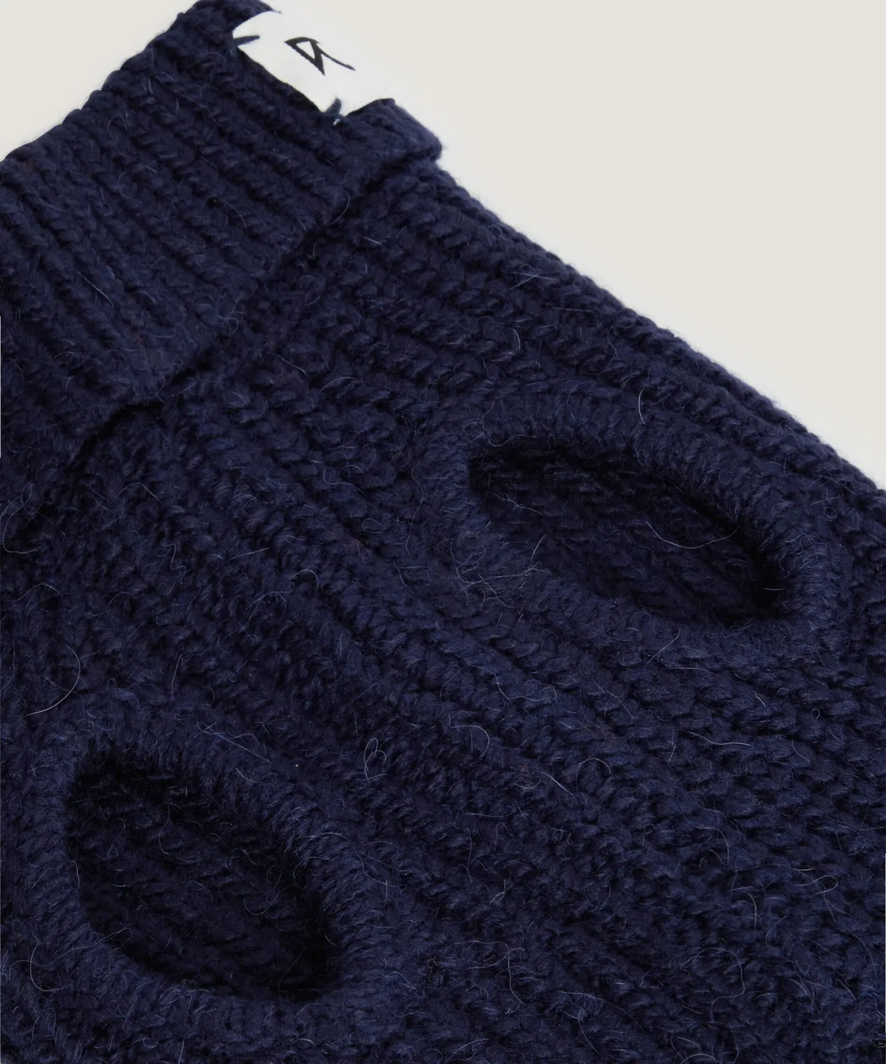 Rodier maglioncino per cani coste blu navy collo alto