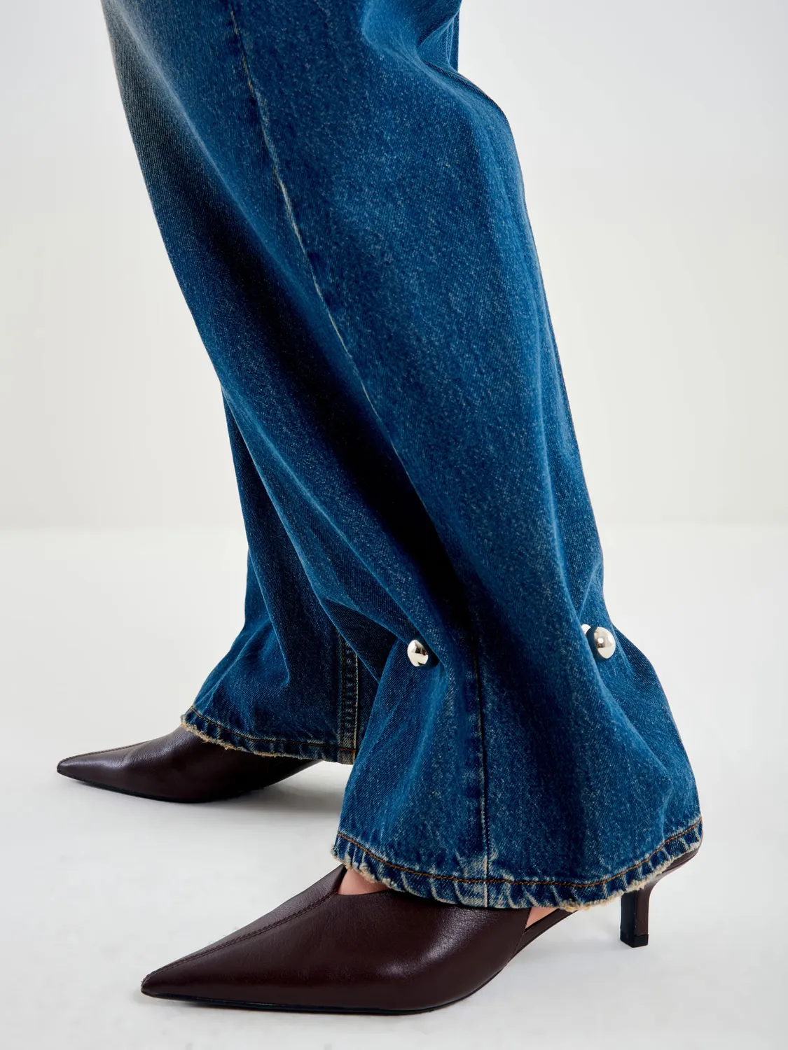 Vicolo Xenobia jeans loose wide leg blu taglia L